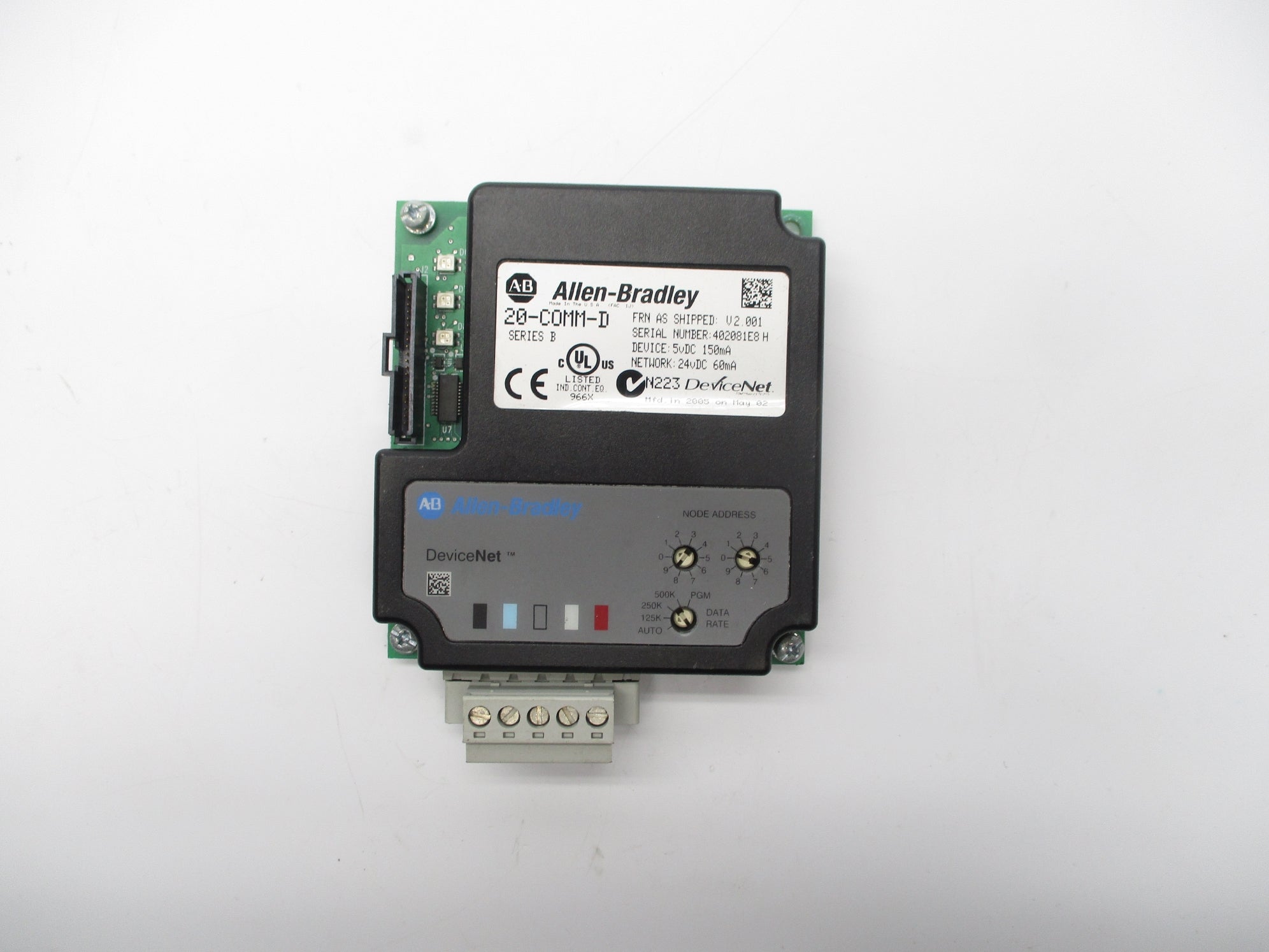 ALLEN BRADEY 20-COMM-D SER. B F/W V2.001 NSNP