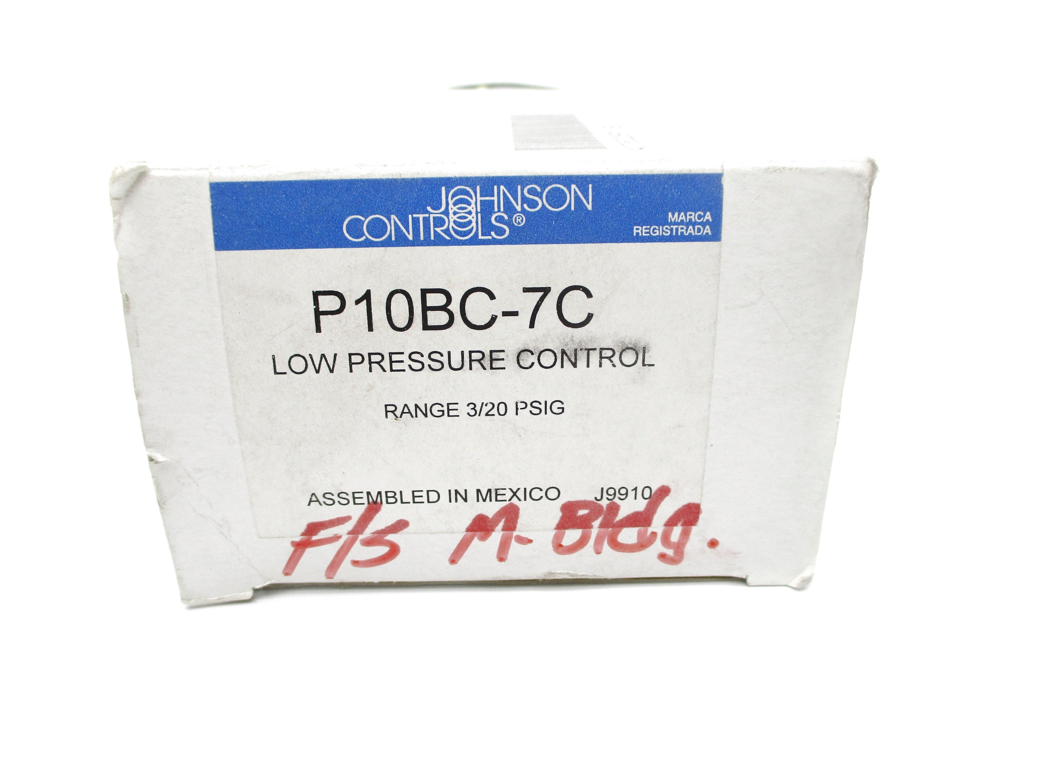 JOHNSON CONTROLS P10BC-7C 3/20PSIG NSMP