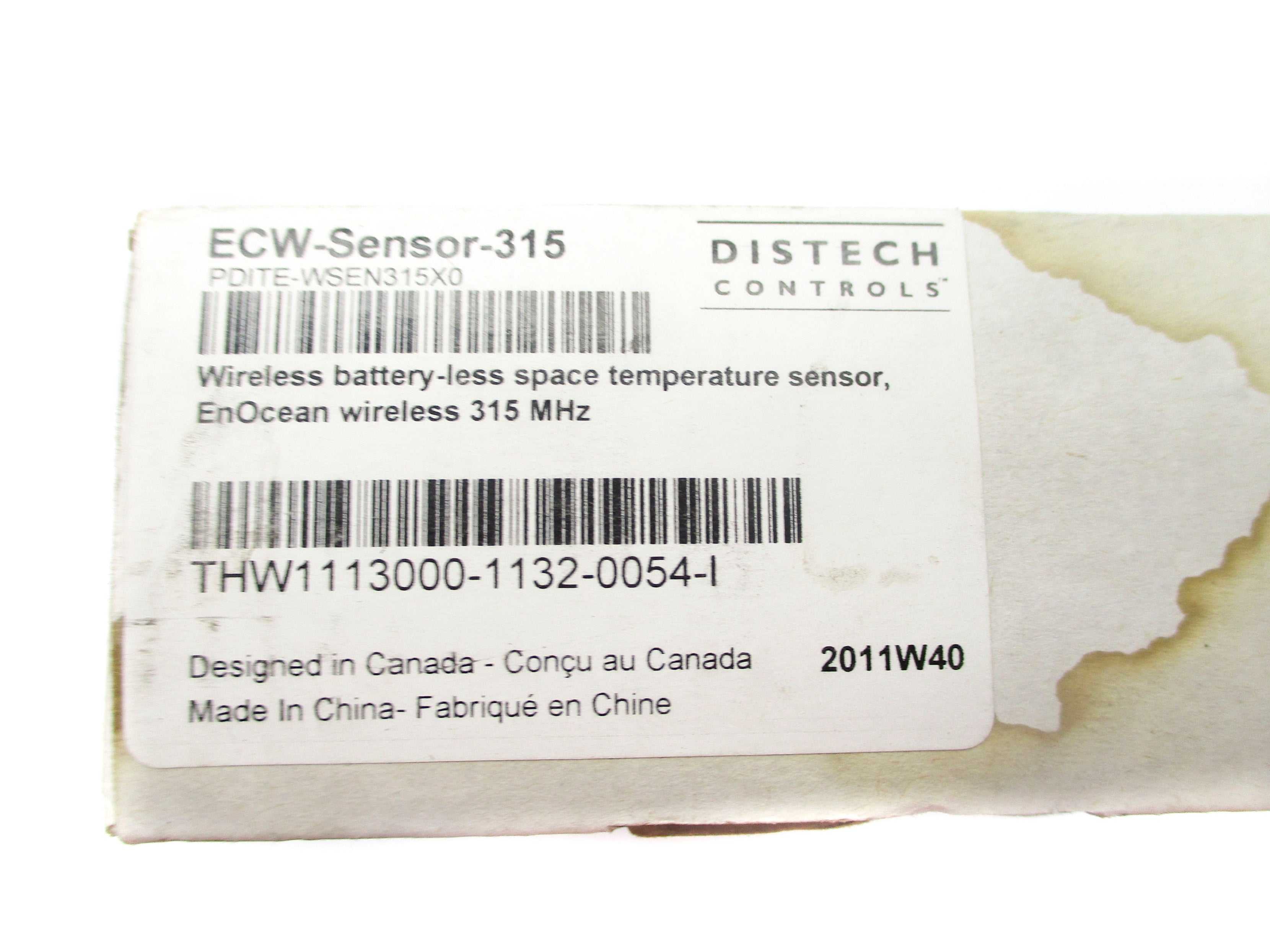 DISTECH CONTROLS ECW-Sensor-315 NSFS
