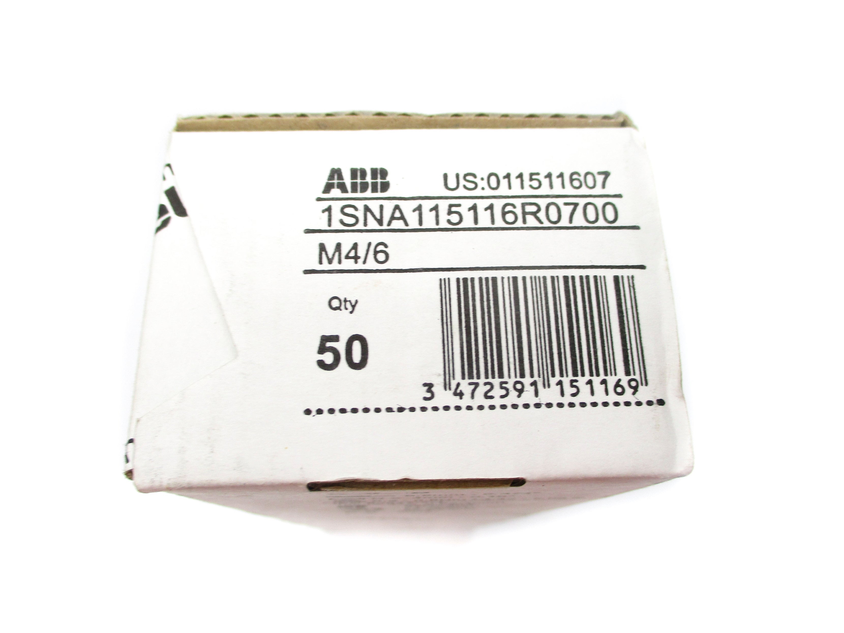 ABB 1SNA115116R0700 M4/6 (PKG OF 50) NSFS