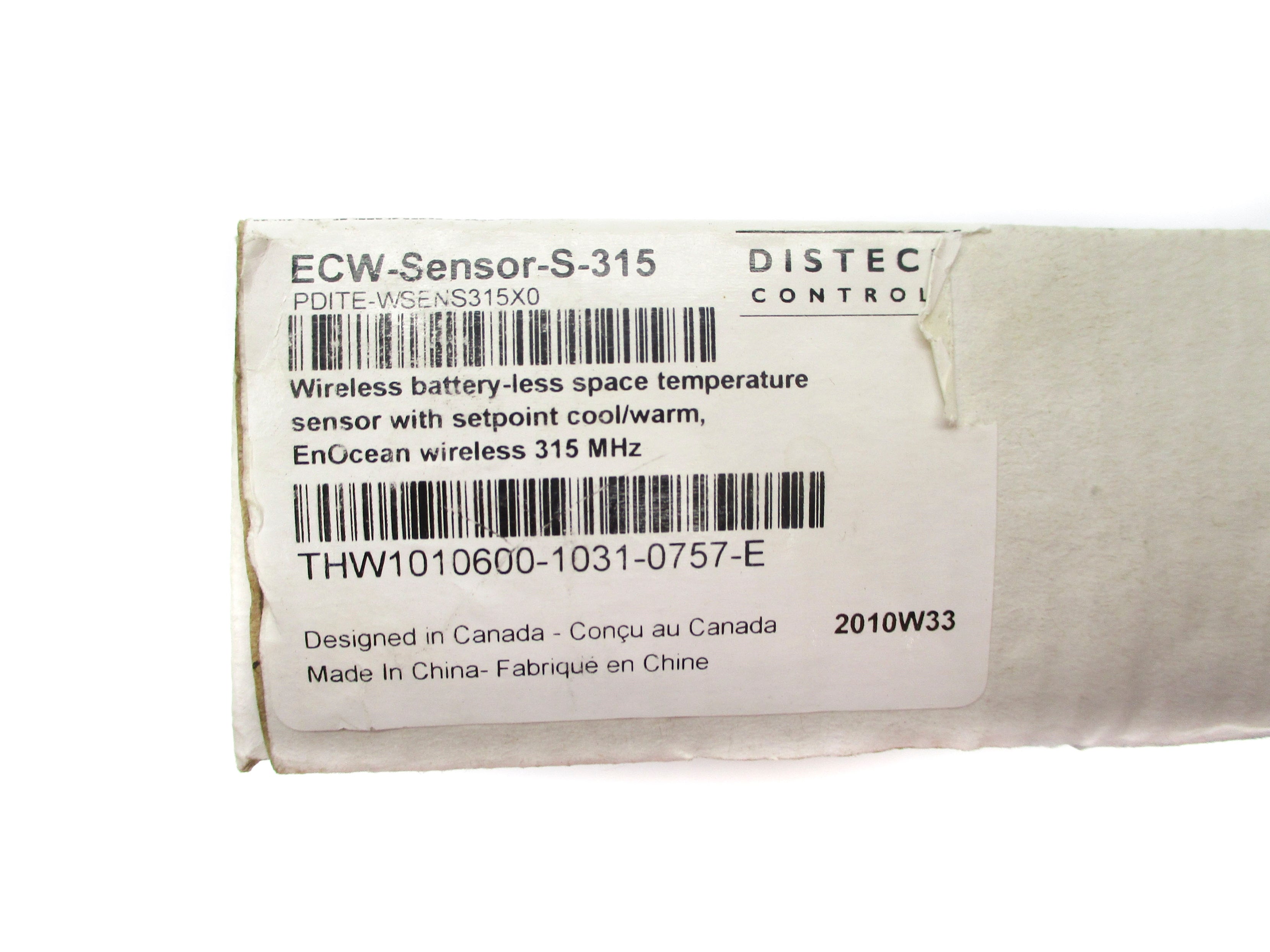 DISTECH CONTROLS ECW-Sensor-S-315 NSFS