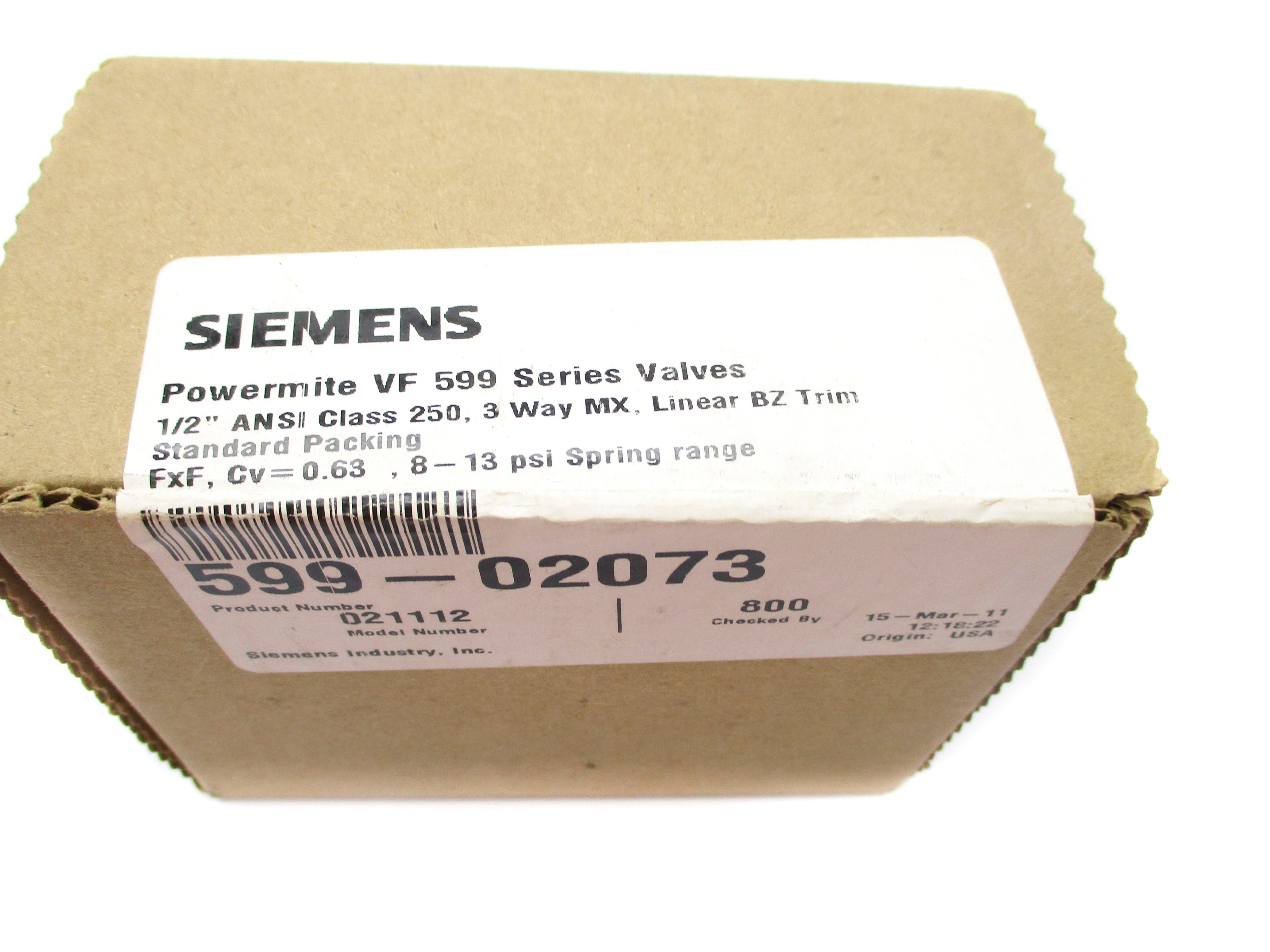 SIEMENS 599-02073 NSFS
