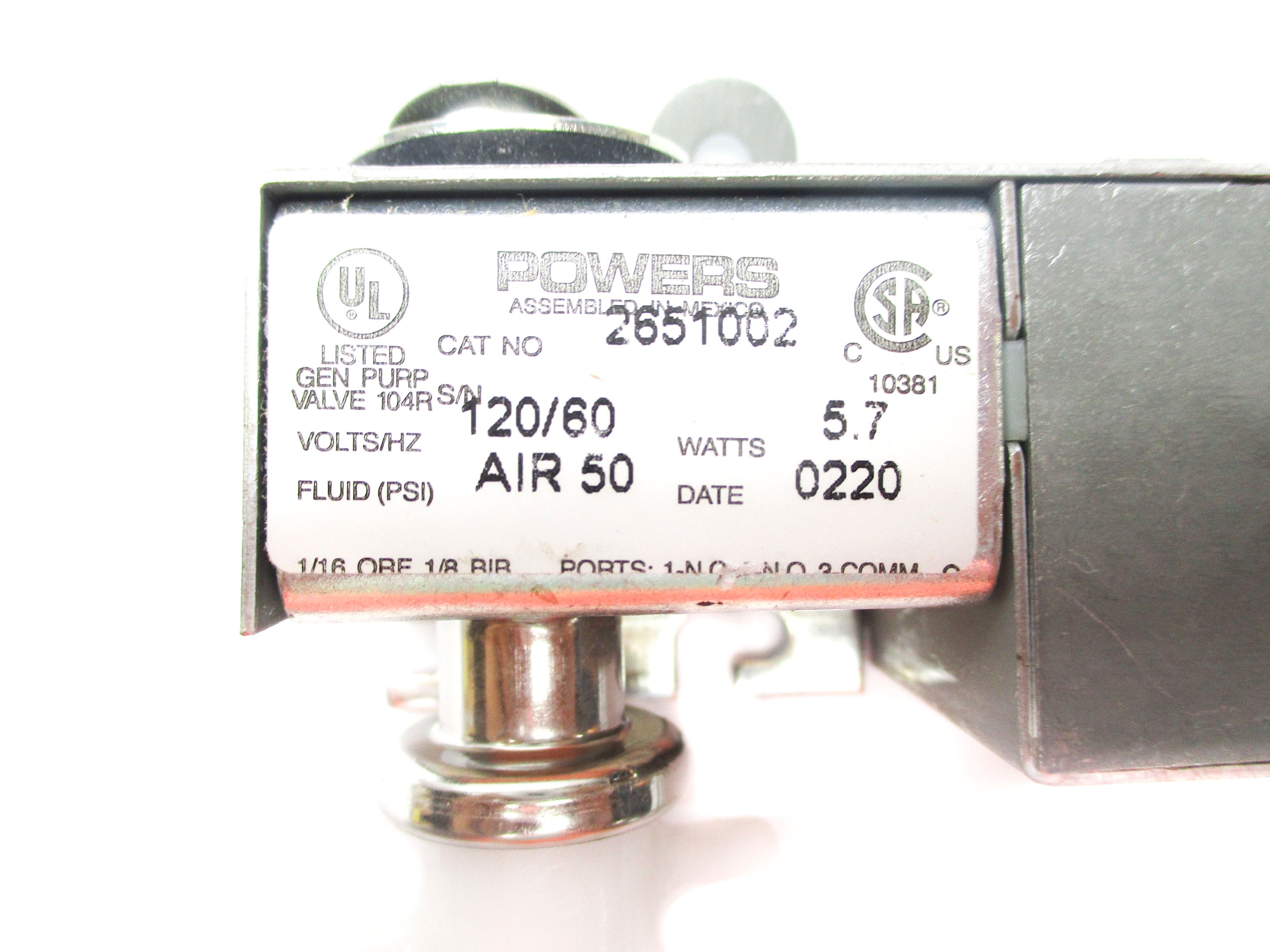 POWERS 2651002 120V NSNP
