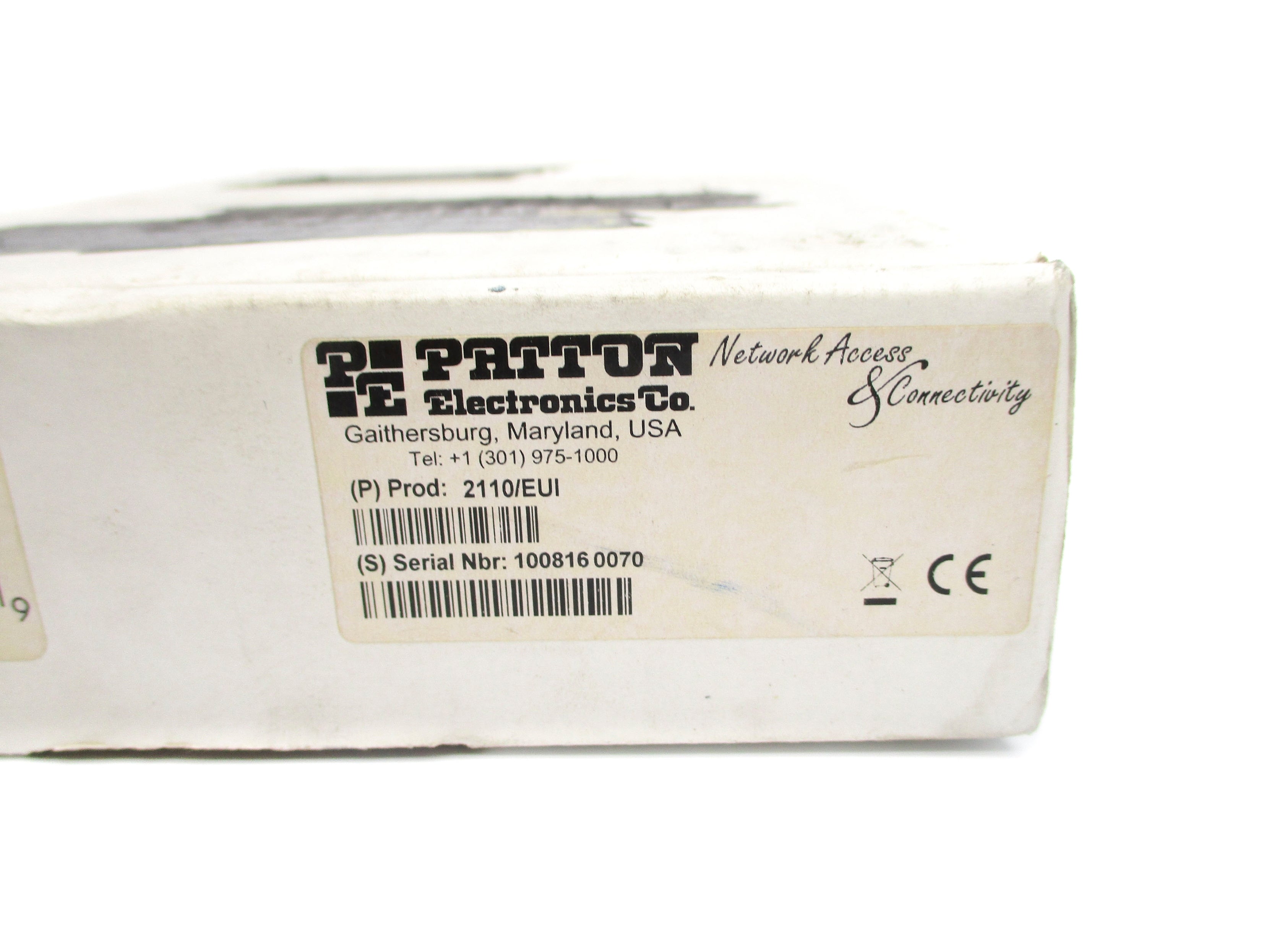PATTON ELECTRONICS 2110/EUI NSMP