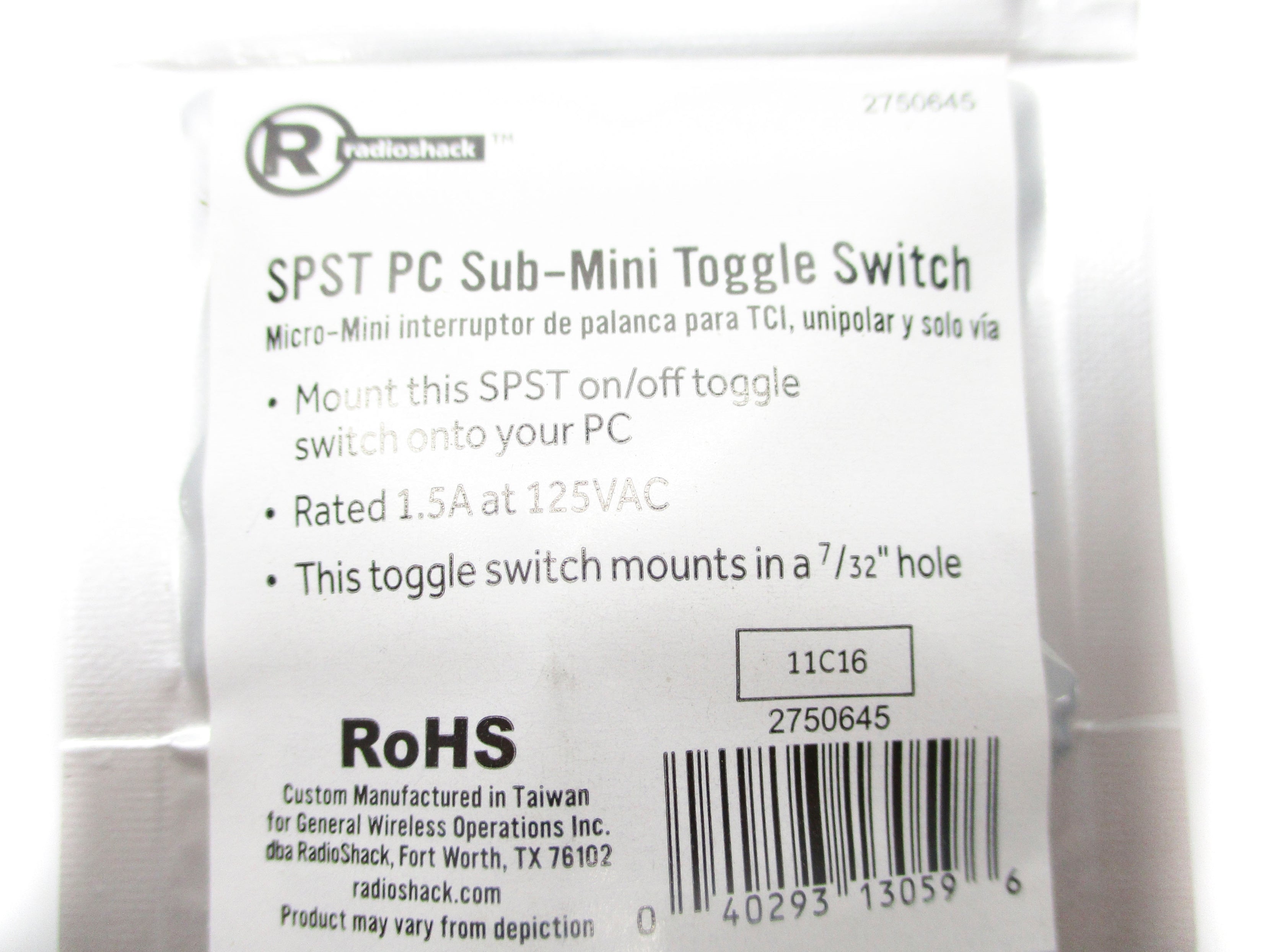 RADIOSHACK 2750645 NSMP