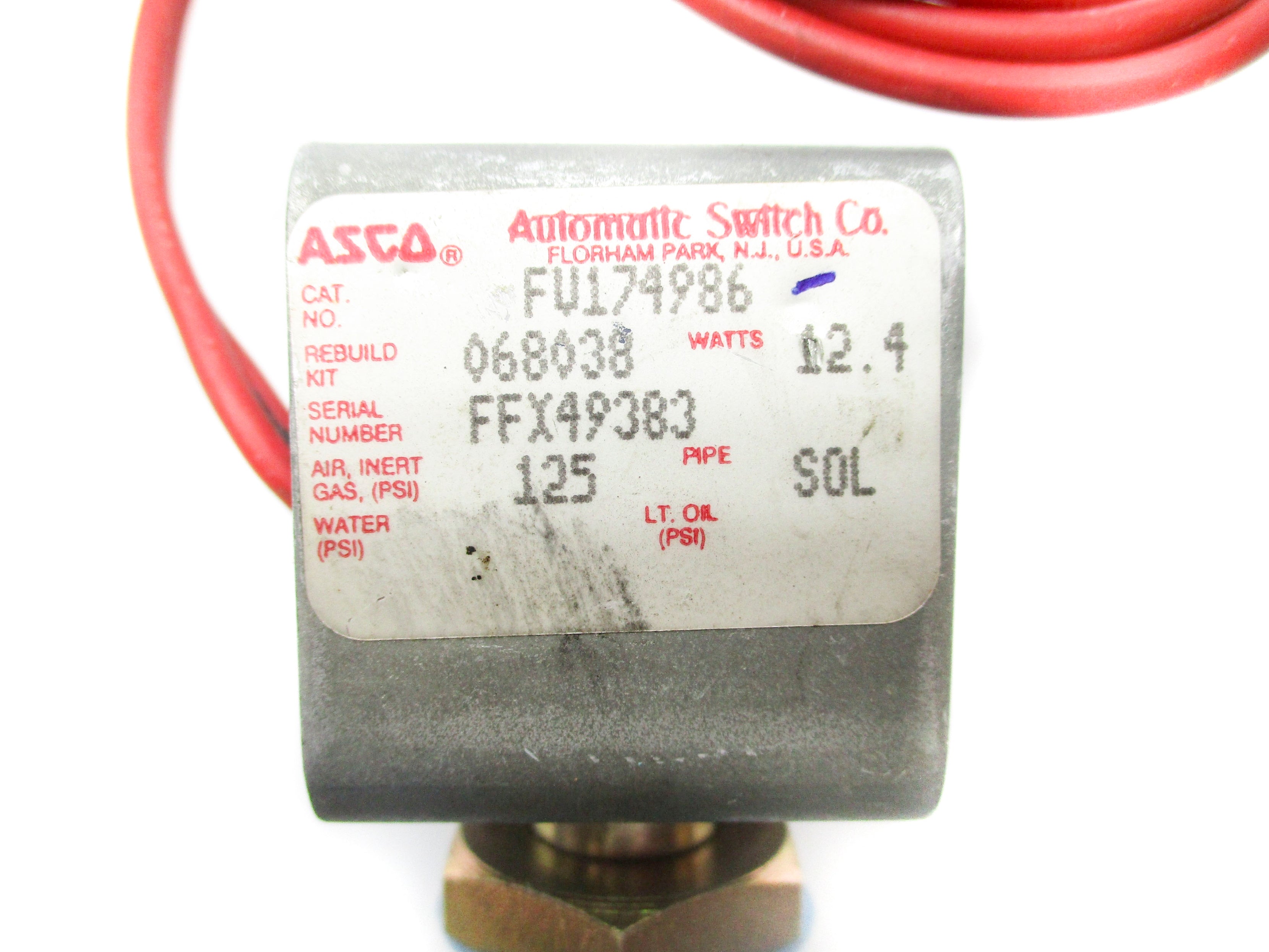 ASCO FV174986 125PSI NSNP