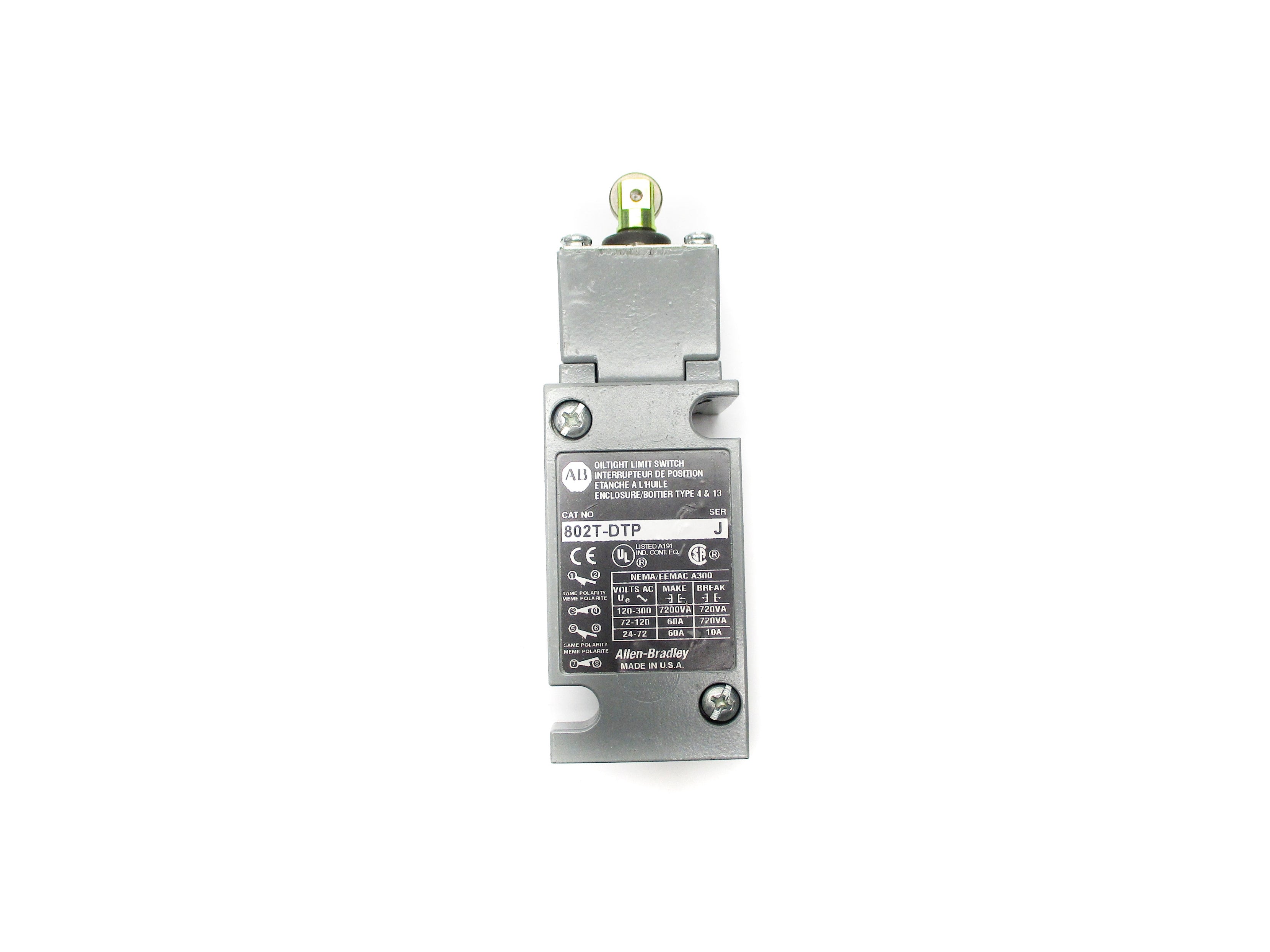 ALLEN BRADLEY 802T-DTP SER. J 120-300VAC 60A  NSNP