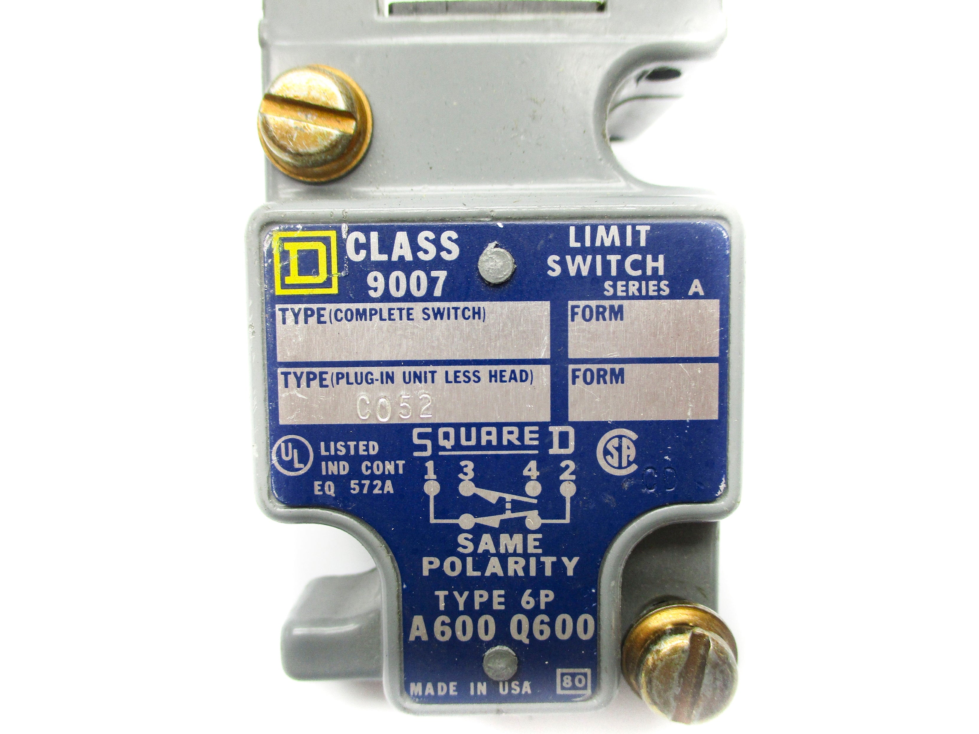 SQUARE D 9007CO52 SER. A NSNP