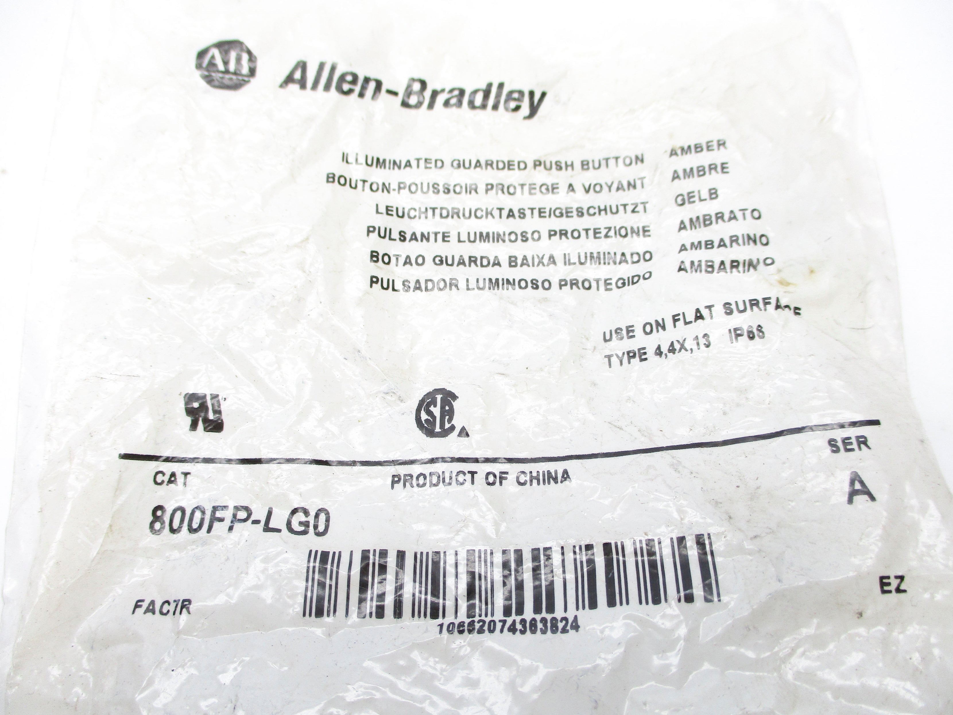 ALLEN BRADLEY 800FP-LG0 SER. A NSMP
