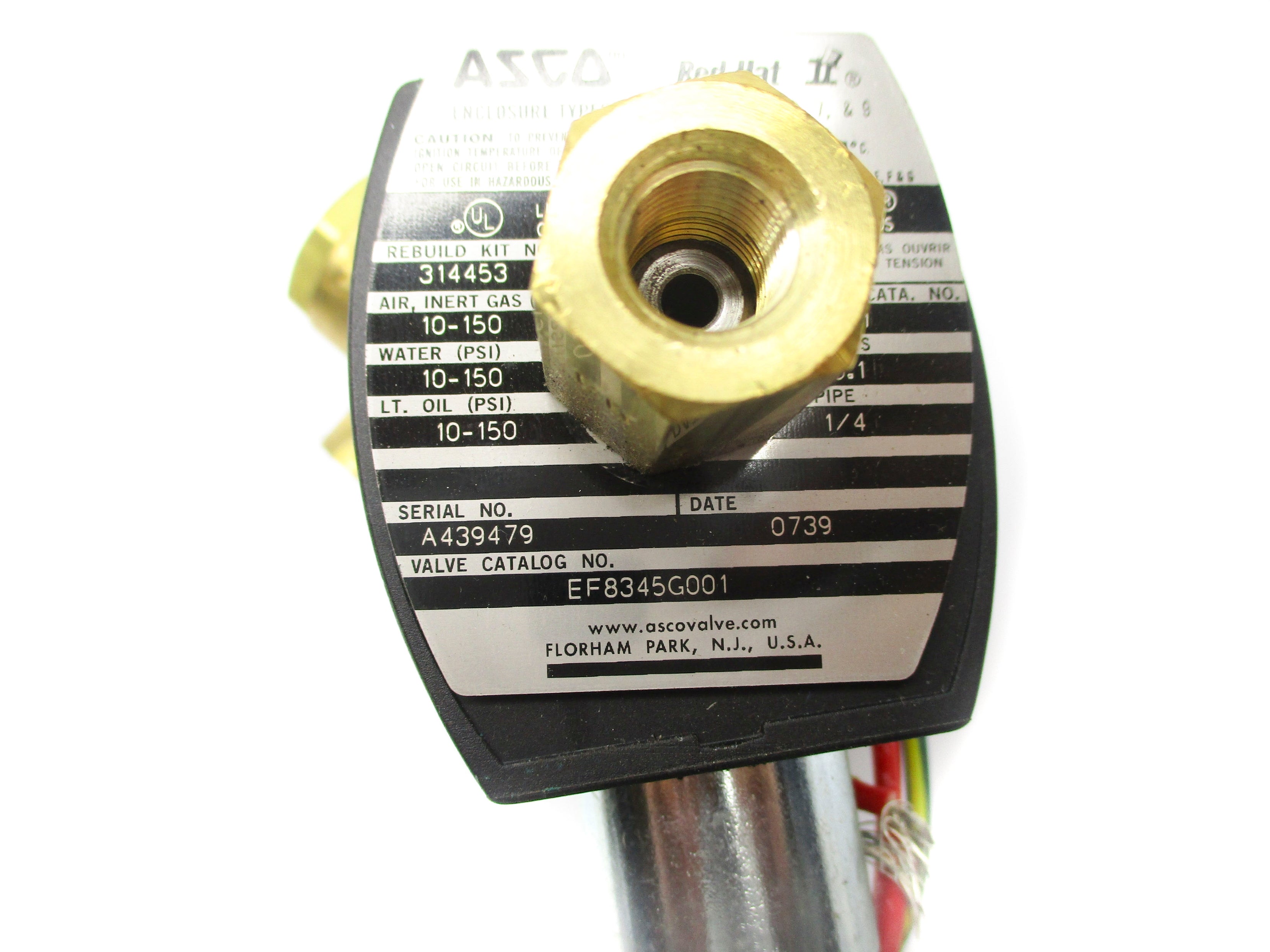 ASCO EF8345G001 110/120V 10-150PSI 1/4" NSNP