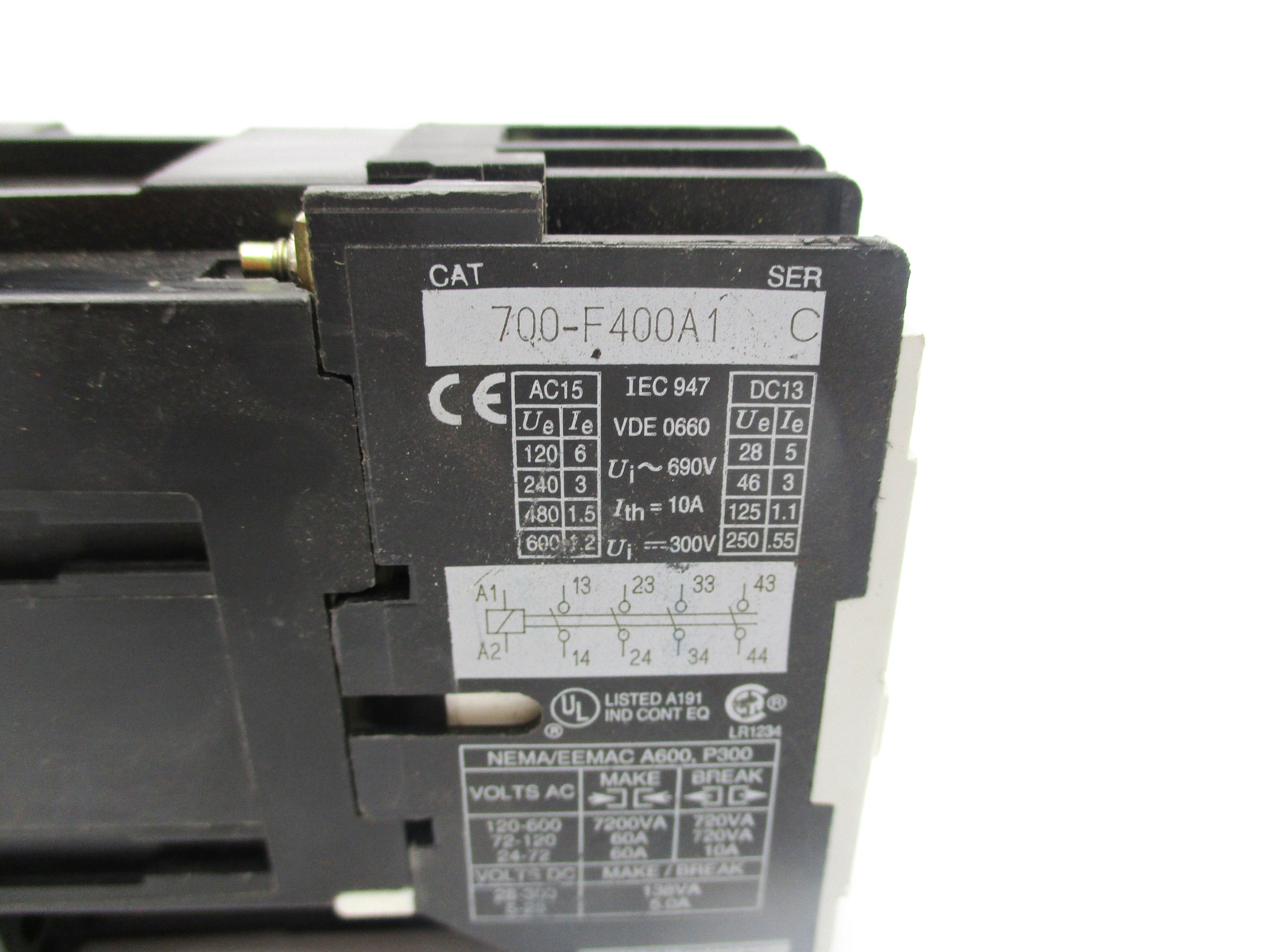 INDUSTRIAL SPARE PART 700-F400A1 SER. C 110/120V NSNP
