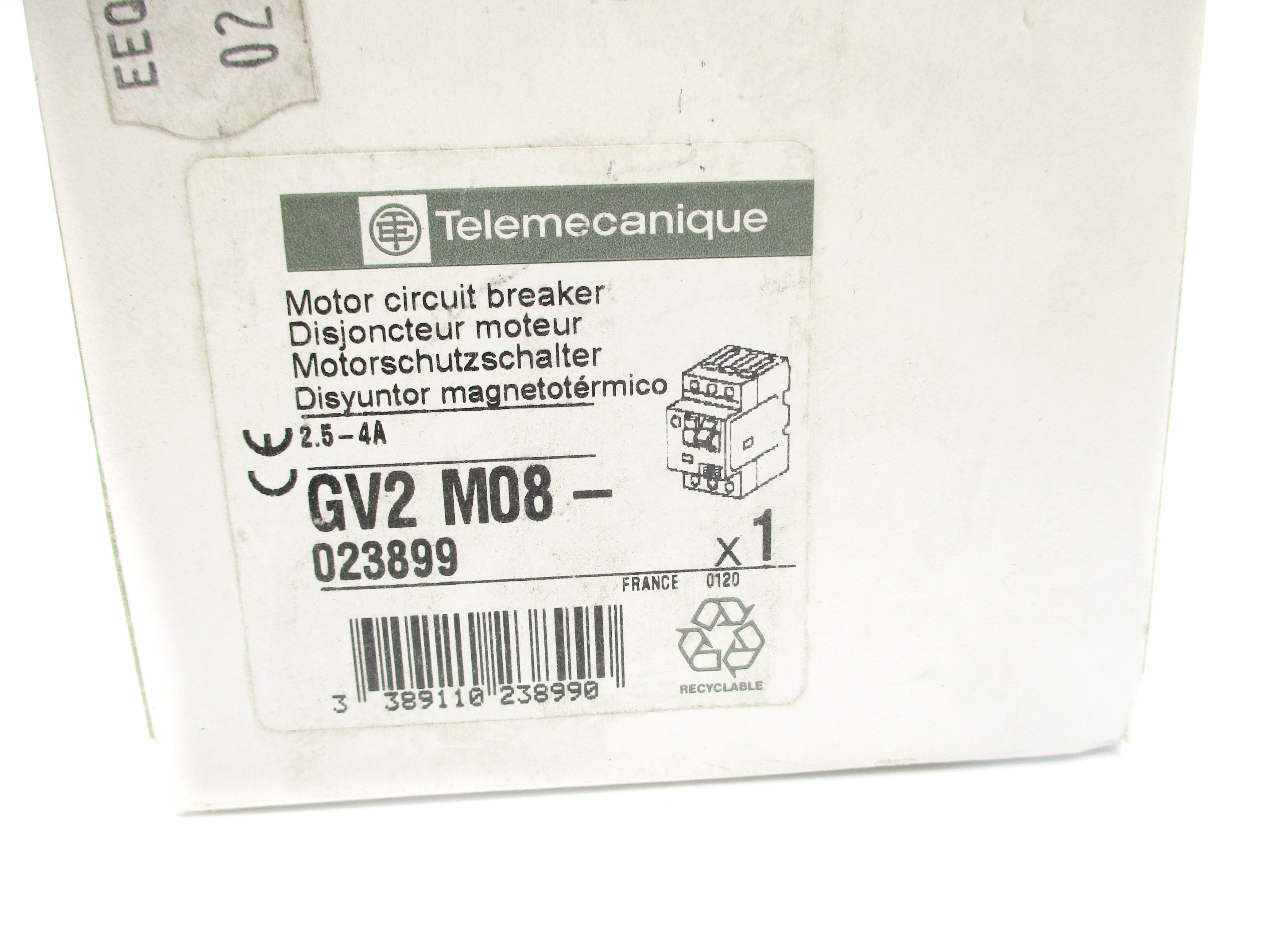 TELEMECANIQUE GV2-M08 690V 2.5-4A NSMP