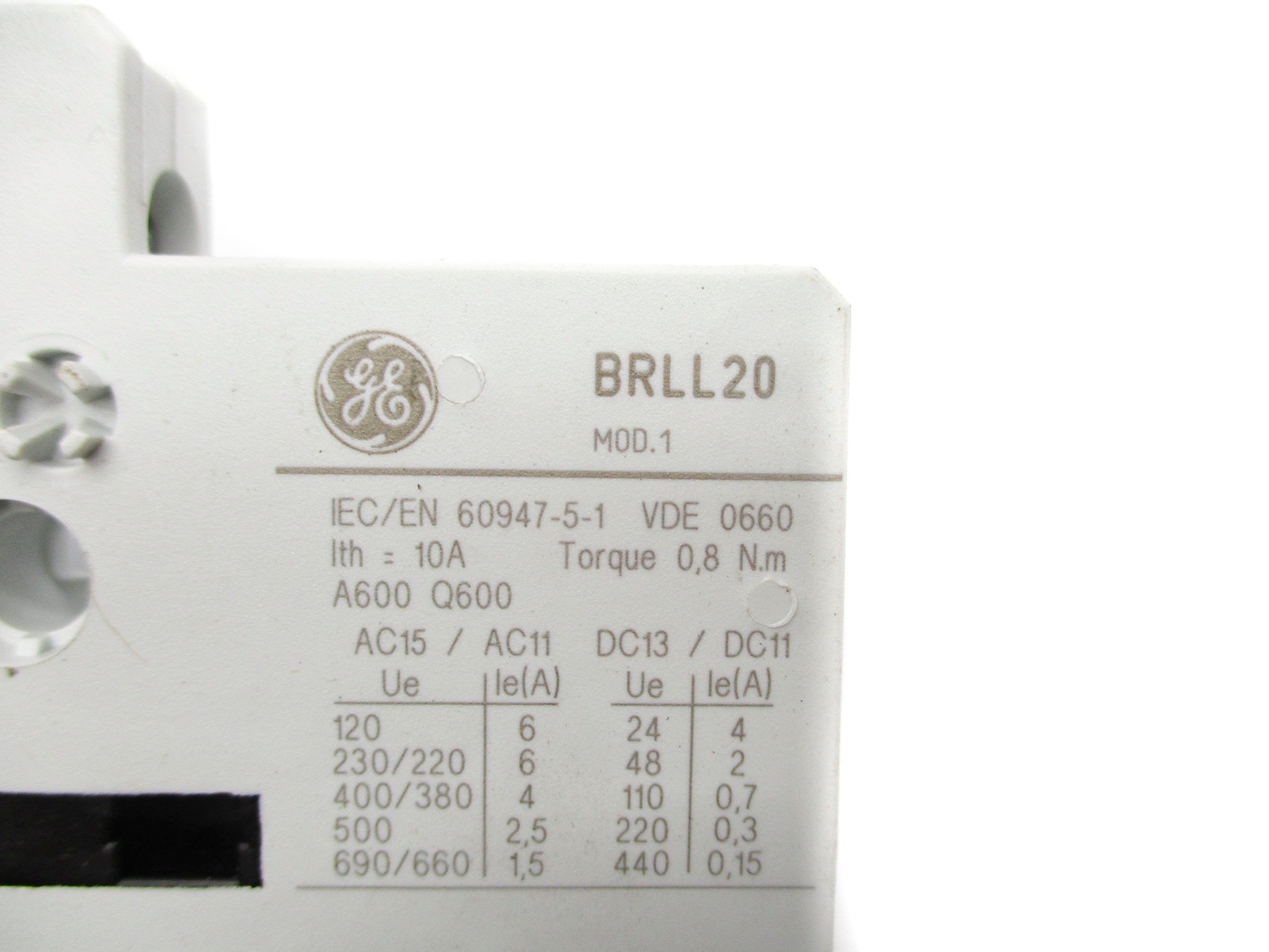 GENERAL ELECTRIC BRLL20 NSNP