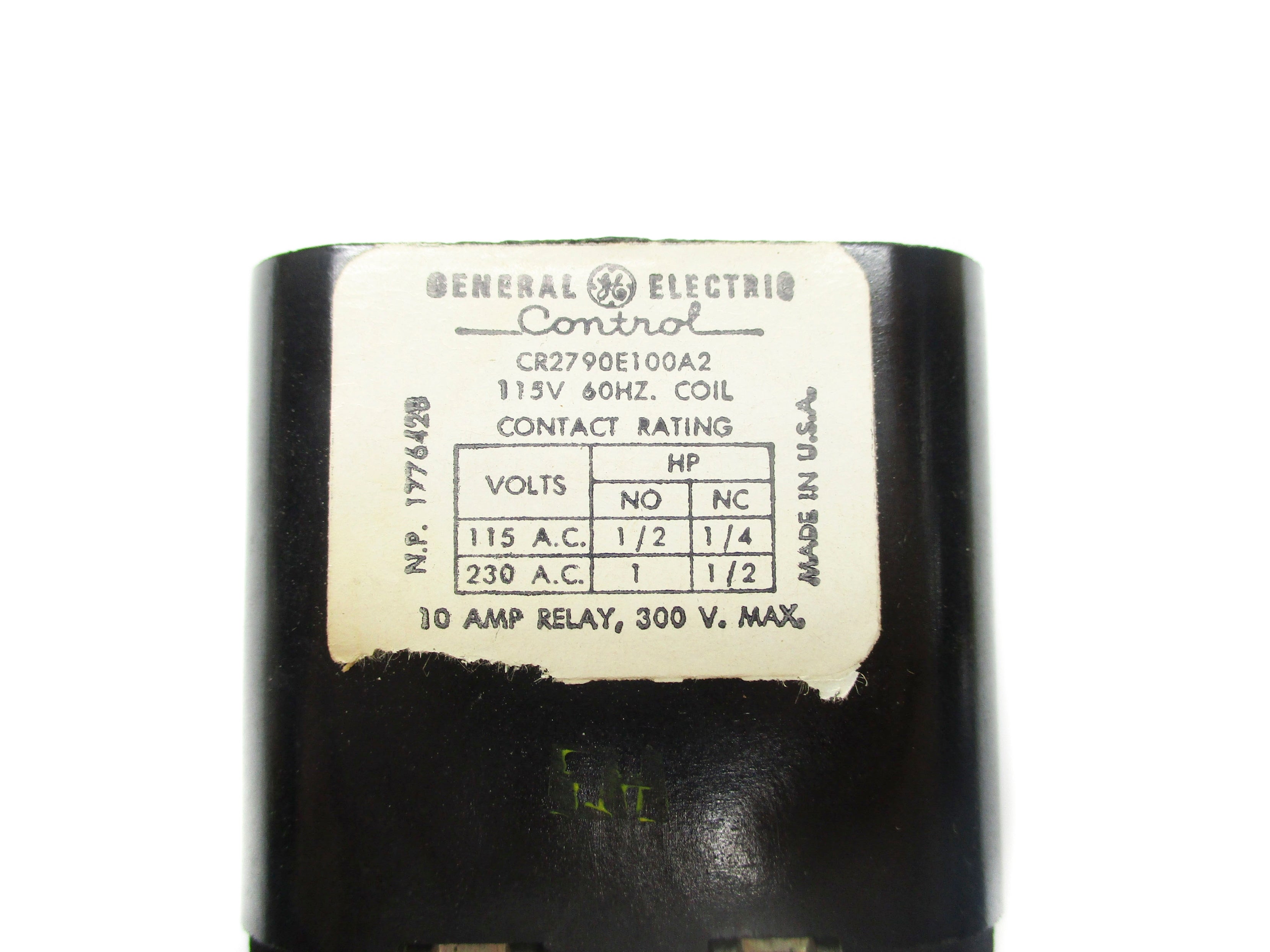 GENERAL ELECTRIC CR2790E100A2 115V NSNP