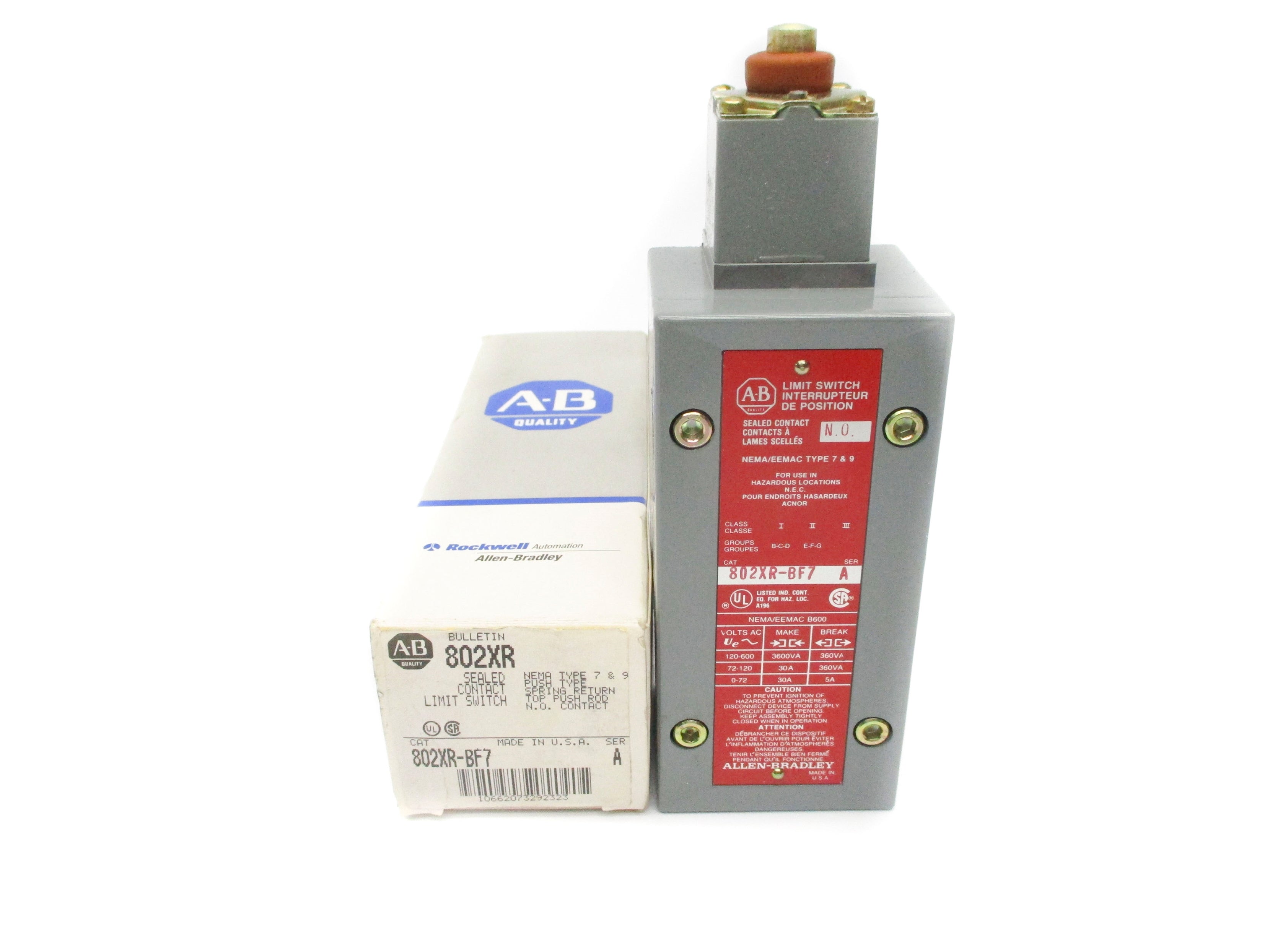ALLEN BRADLEY 802XR-BF7 SER. A (GY/BL) NSMP