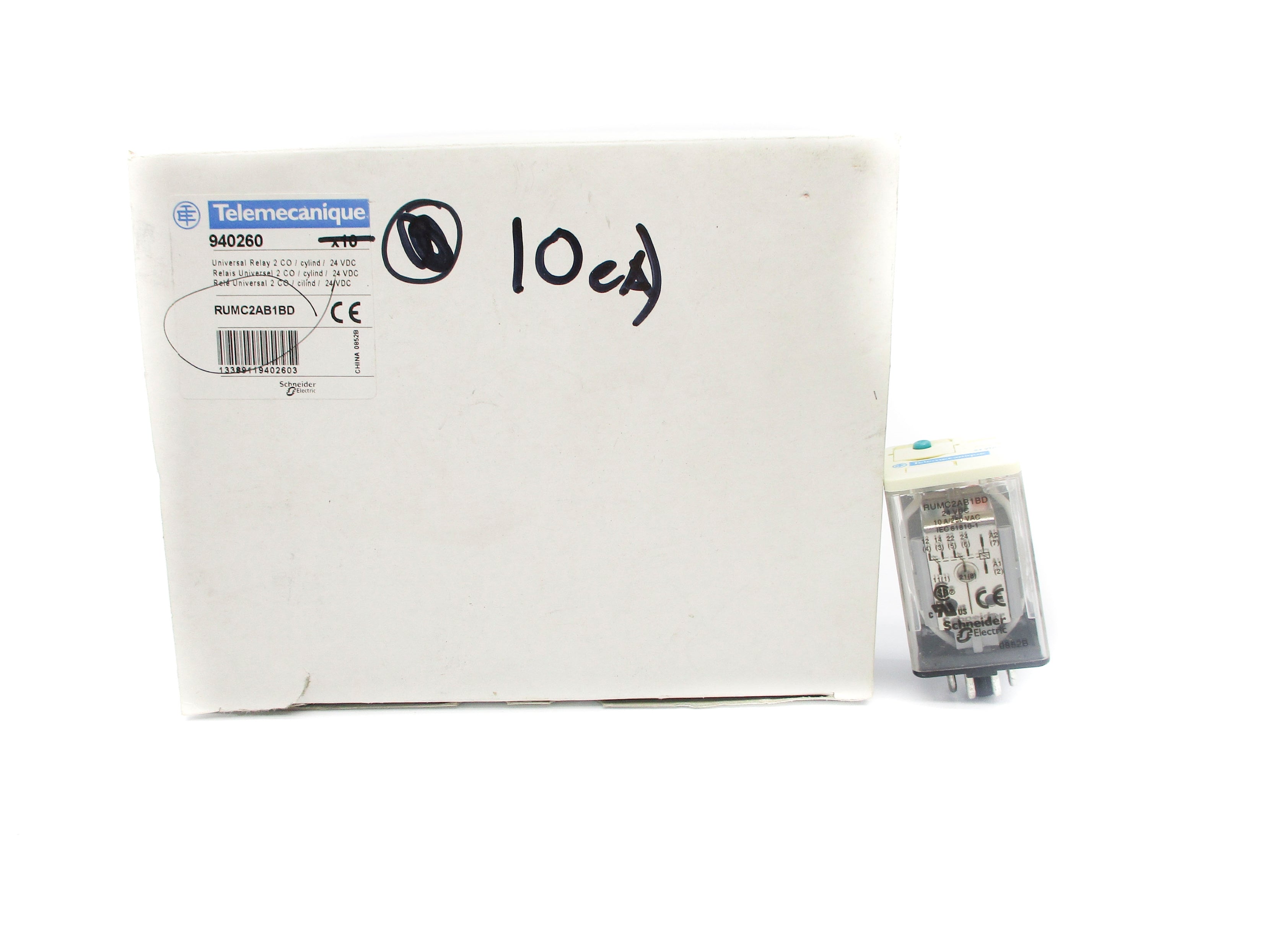 TELEMECANIQUE RUMC2AB1BD 24VDC 10A (PKG OF 10) NSMP