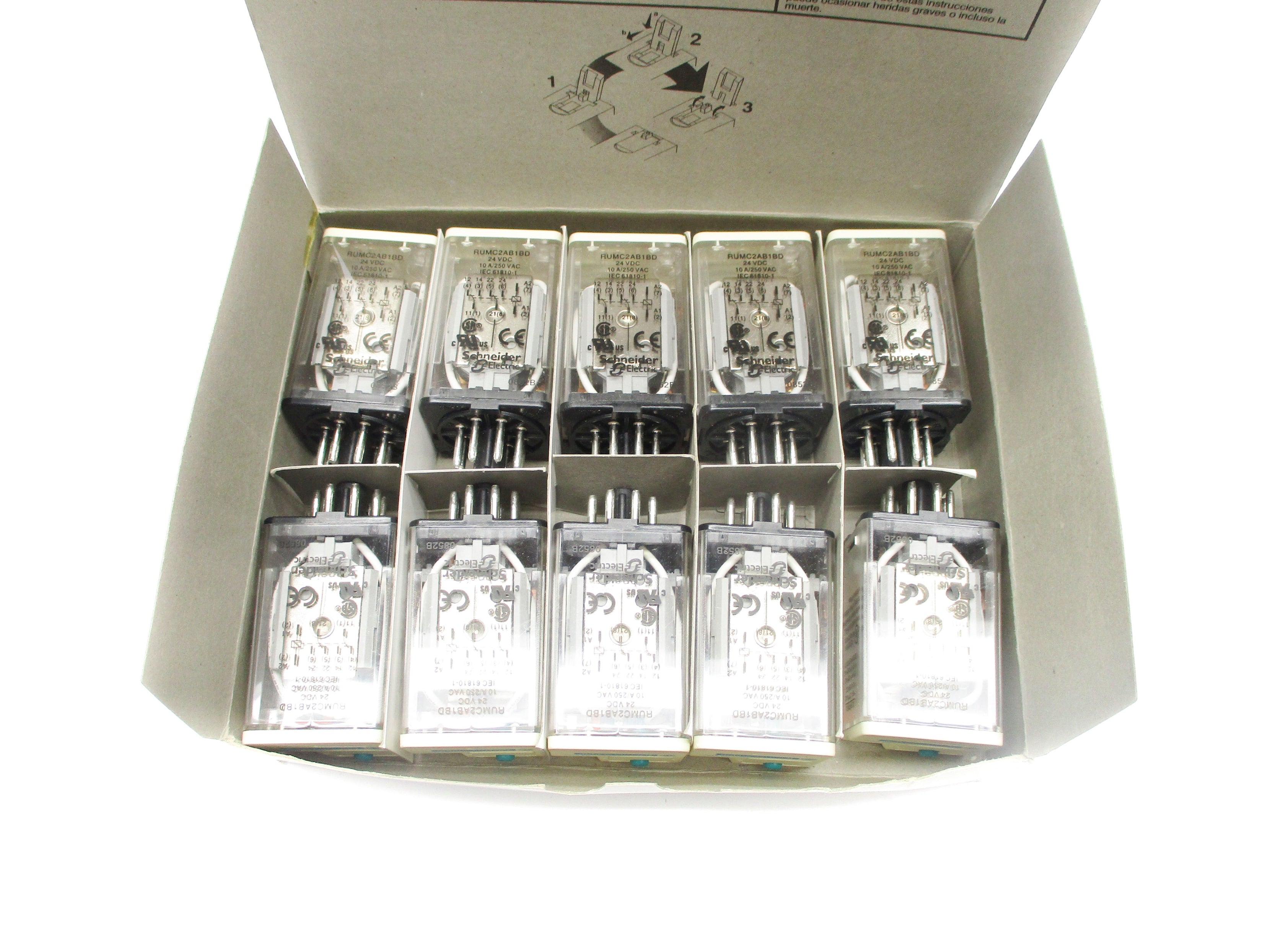TELEMECANIQUE RUMC2AB1BD 24VDC 10A (PKG OF 10) NSMP