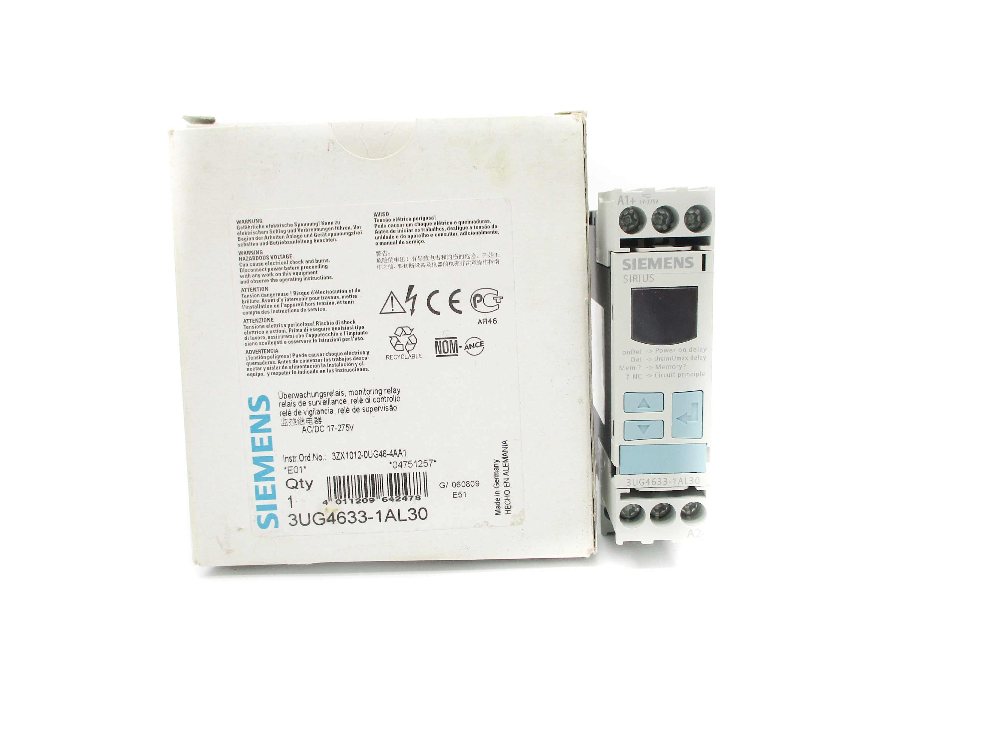 SIEMENS 3UG4633-1AL30 17-275V NSMP