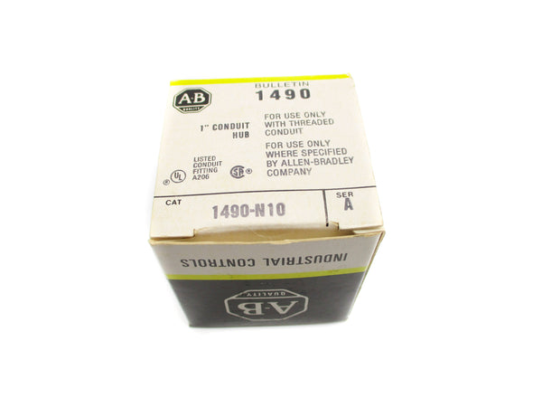 ALLEN BRADLEY 1490-N10 SER. A 1" (BK/YL) NSMP