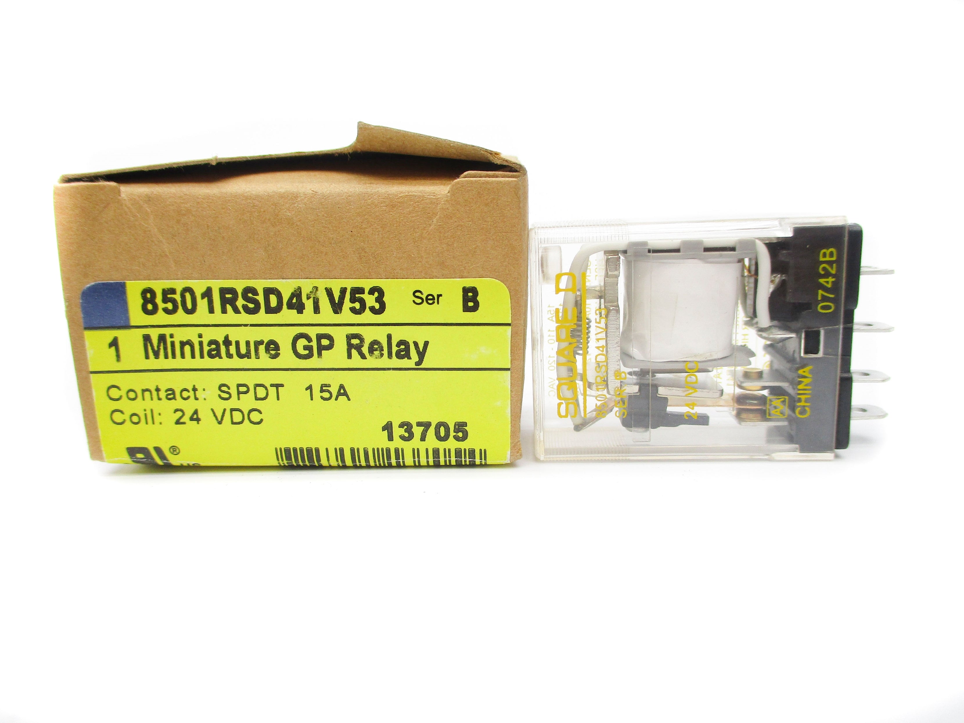 SQUARE D 8501RSD41V53 SER. B 15A 24VDC NSMP