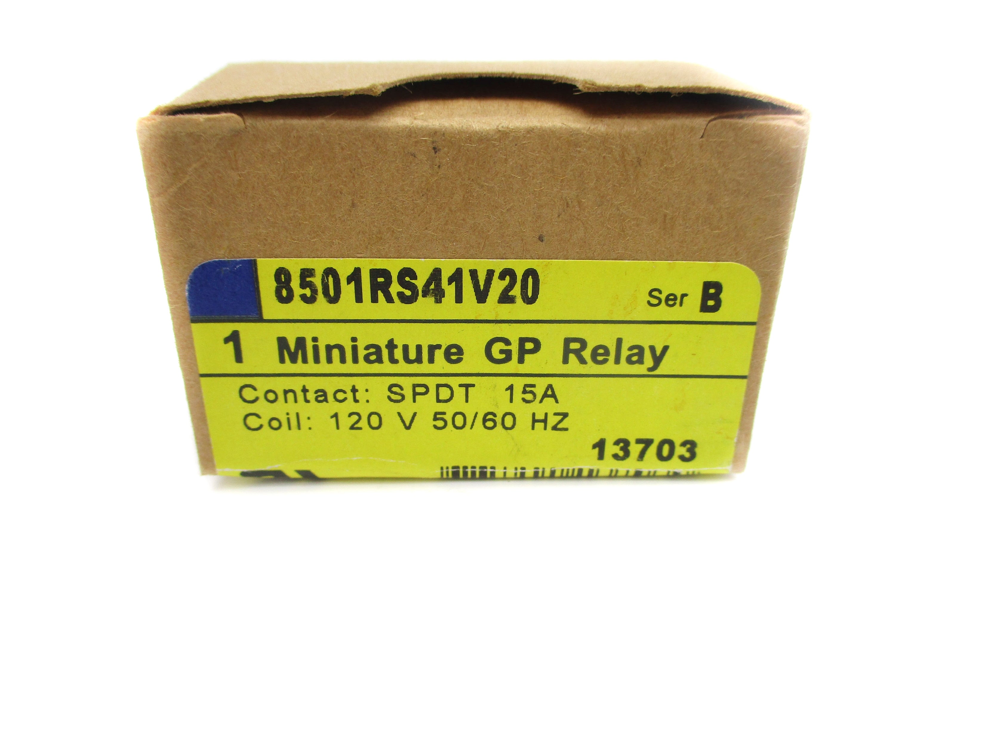 SQUARE D 8501RS41V20 SER. B 15A 120V NSMP