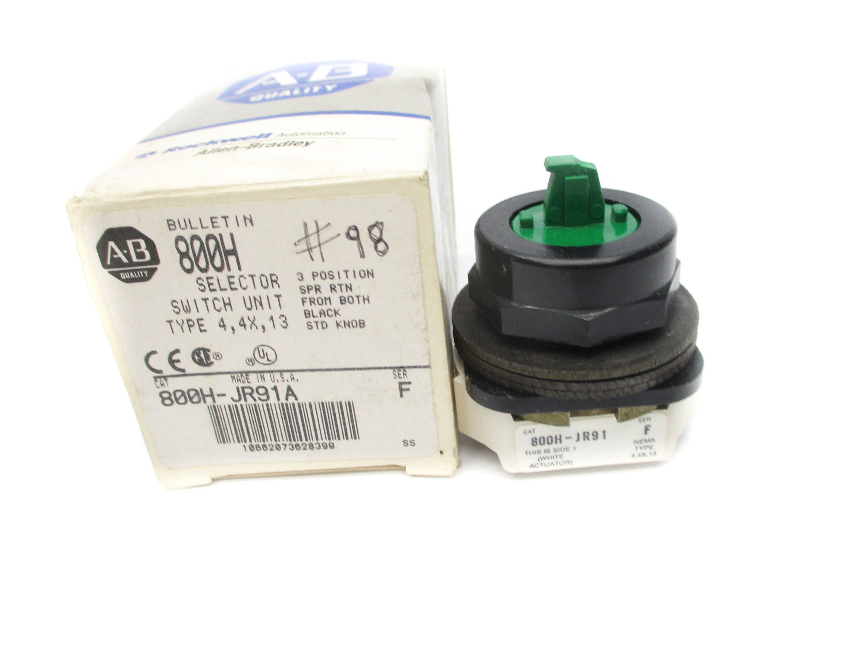 ALLEN BRADLEY 800H-JR91A SER. F (GY/BL) NSMP