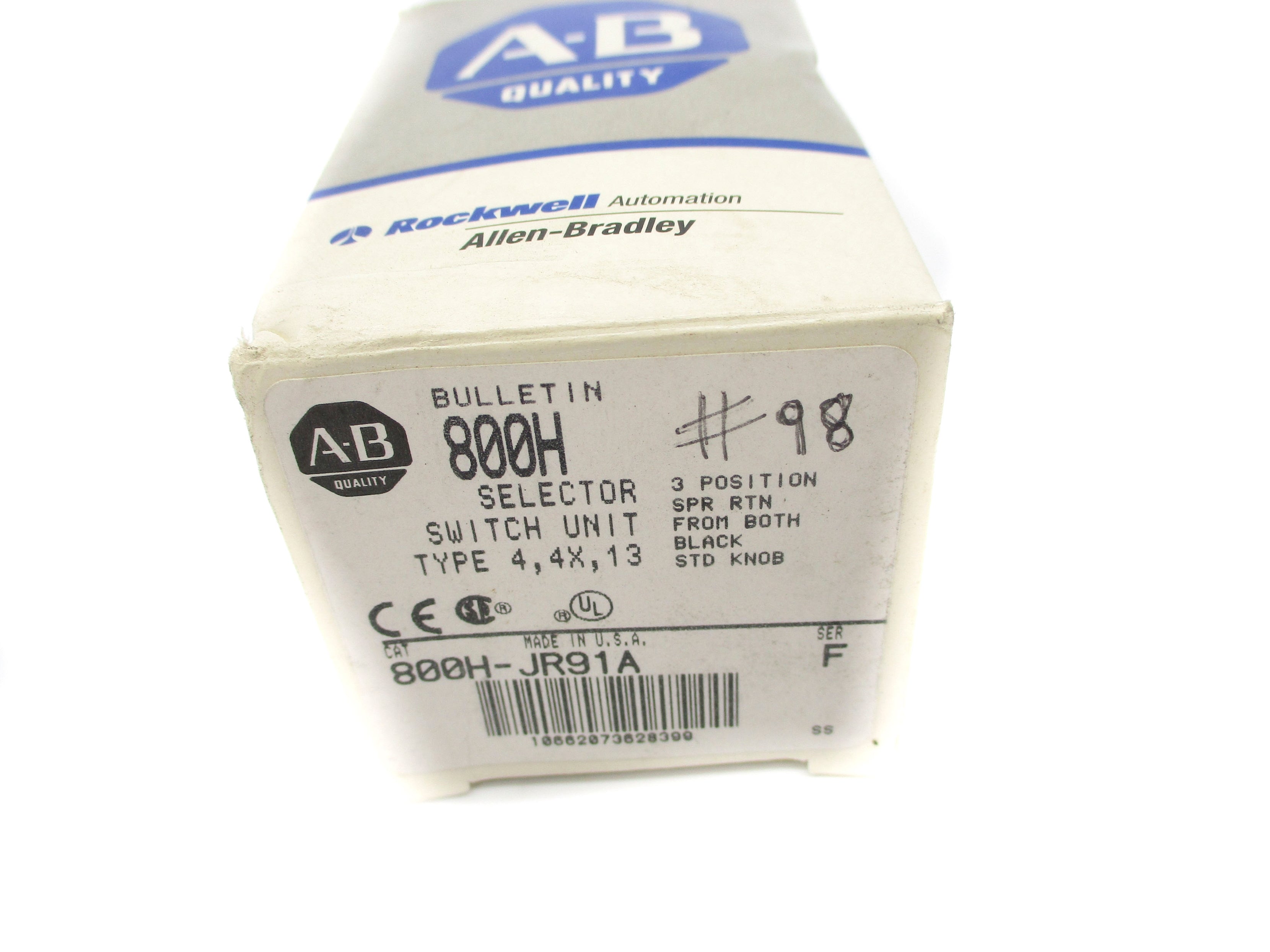 ALLEN BRADLEY 800H-JR91A SER. F (GY/BL) NSMP