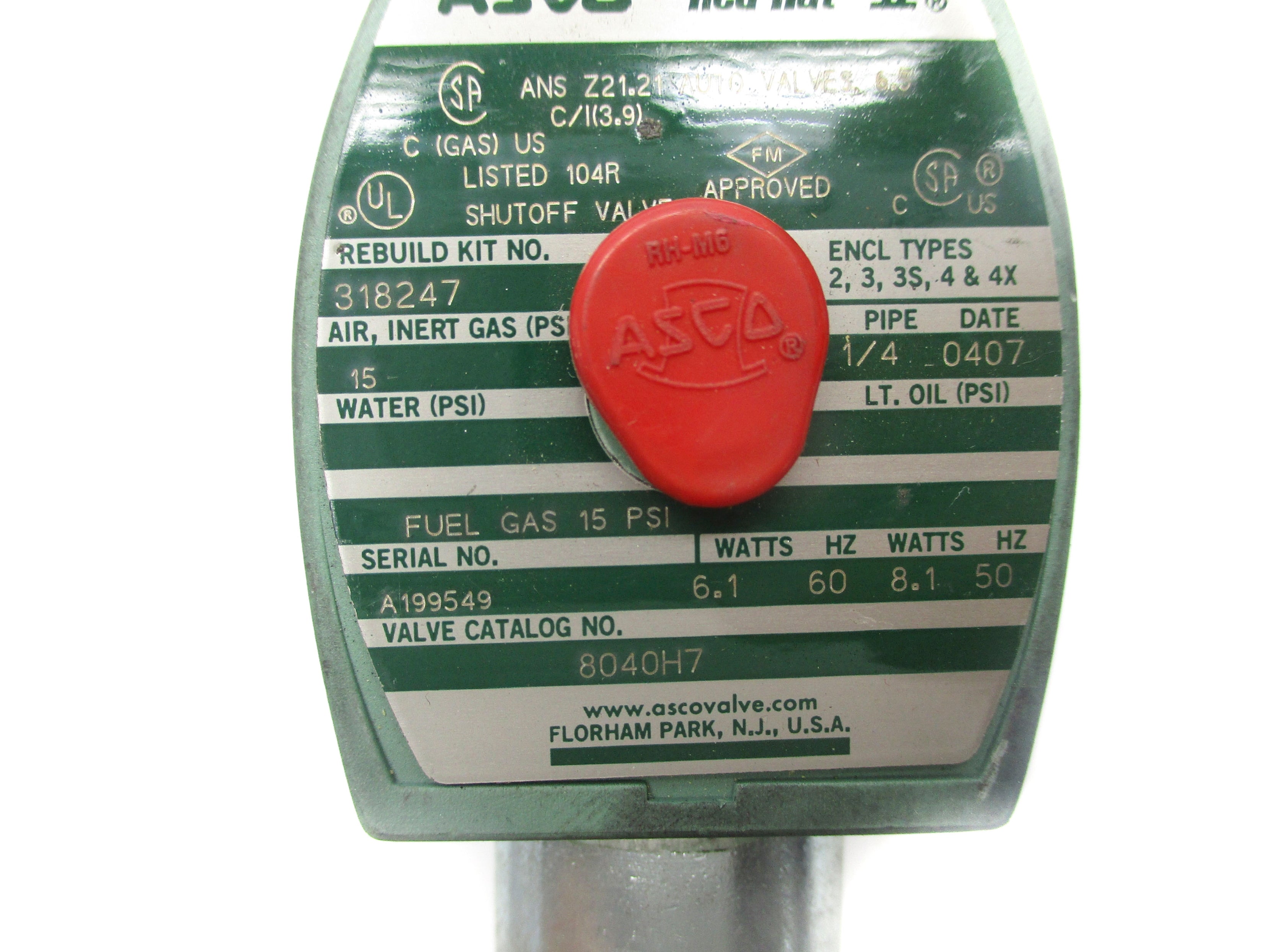 ASCO 8040H7 110/120V UNMP