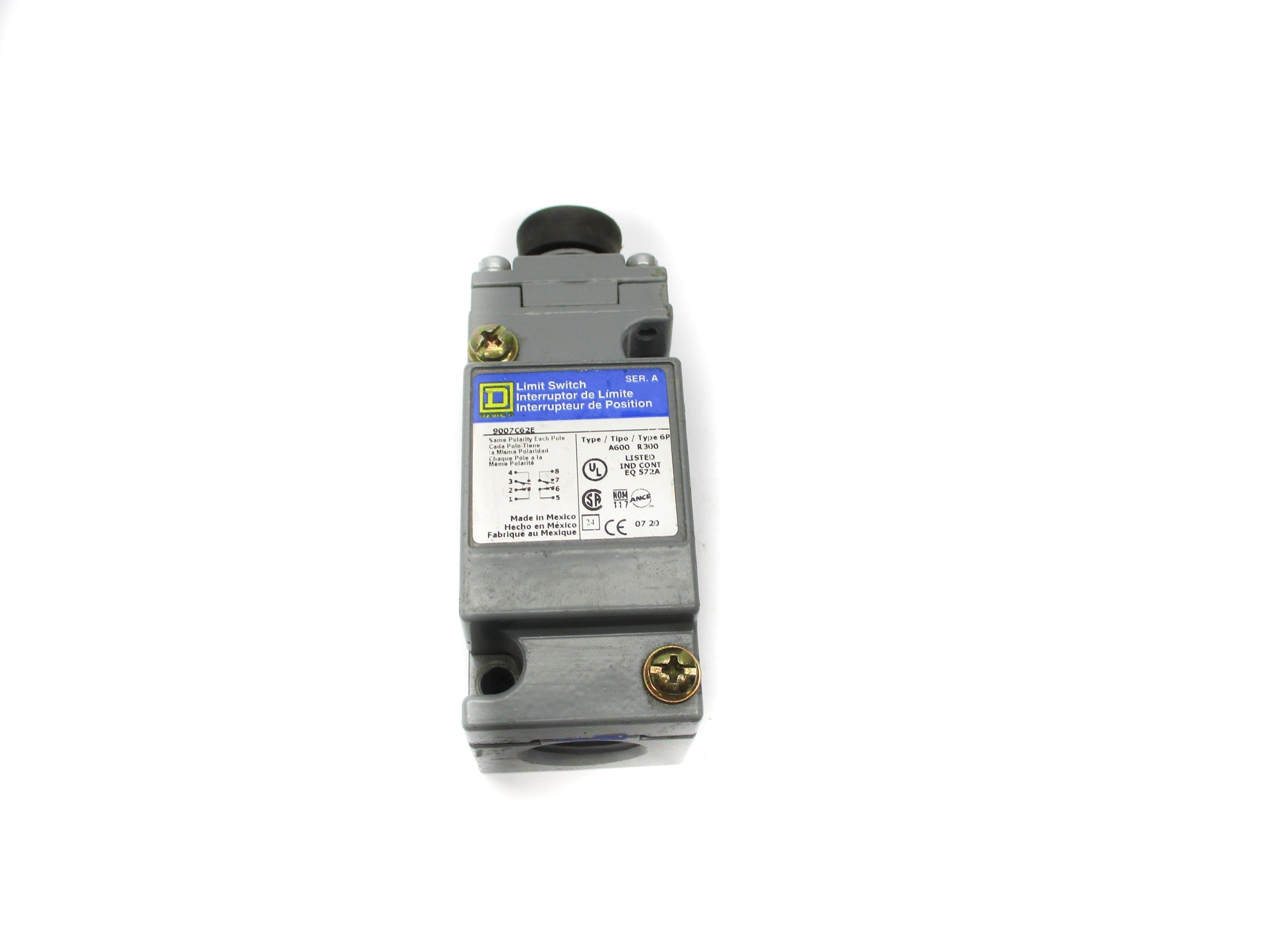 SQUARE D 9007C62E SER. A UNMP