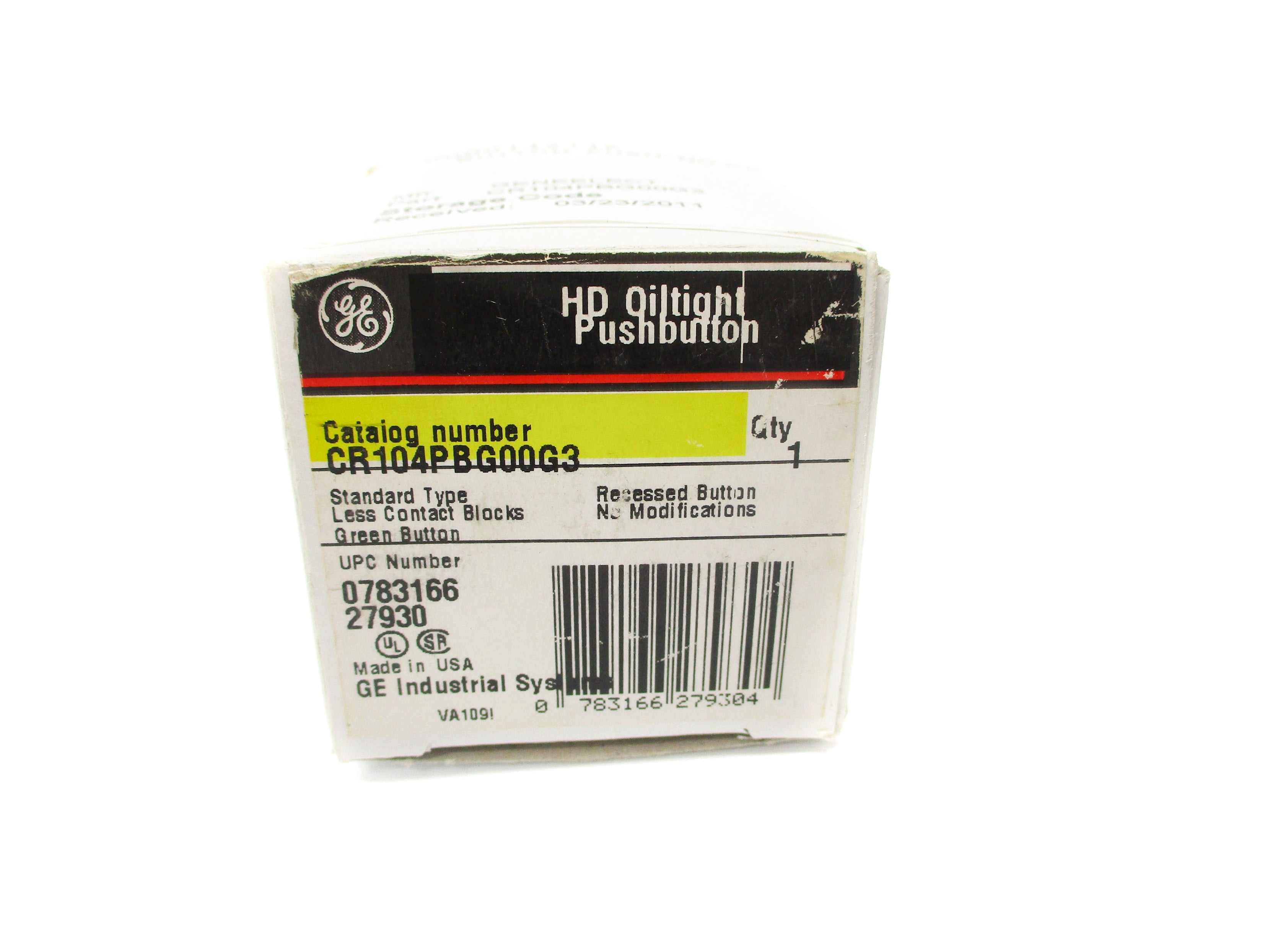 GENERAL ELECTRIC CR104PBG00G3 NSMP