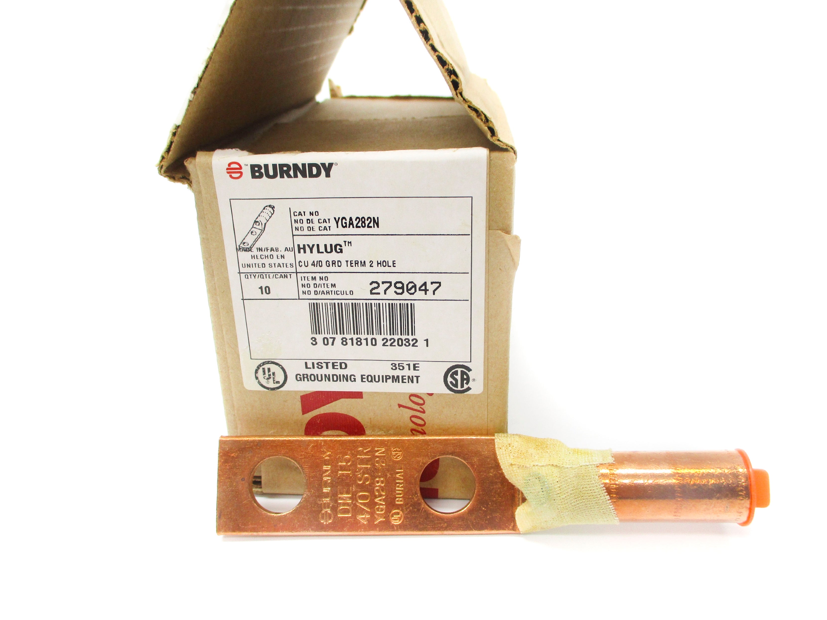 BURNDY YGA282N (PKG OF 10) NSMP