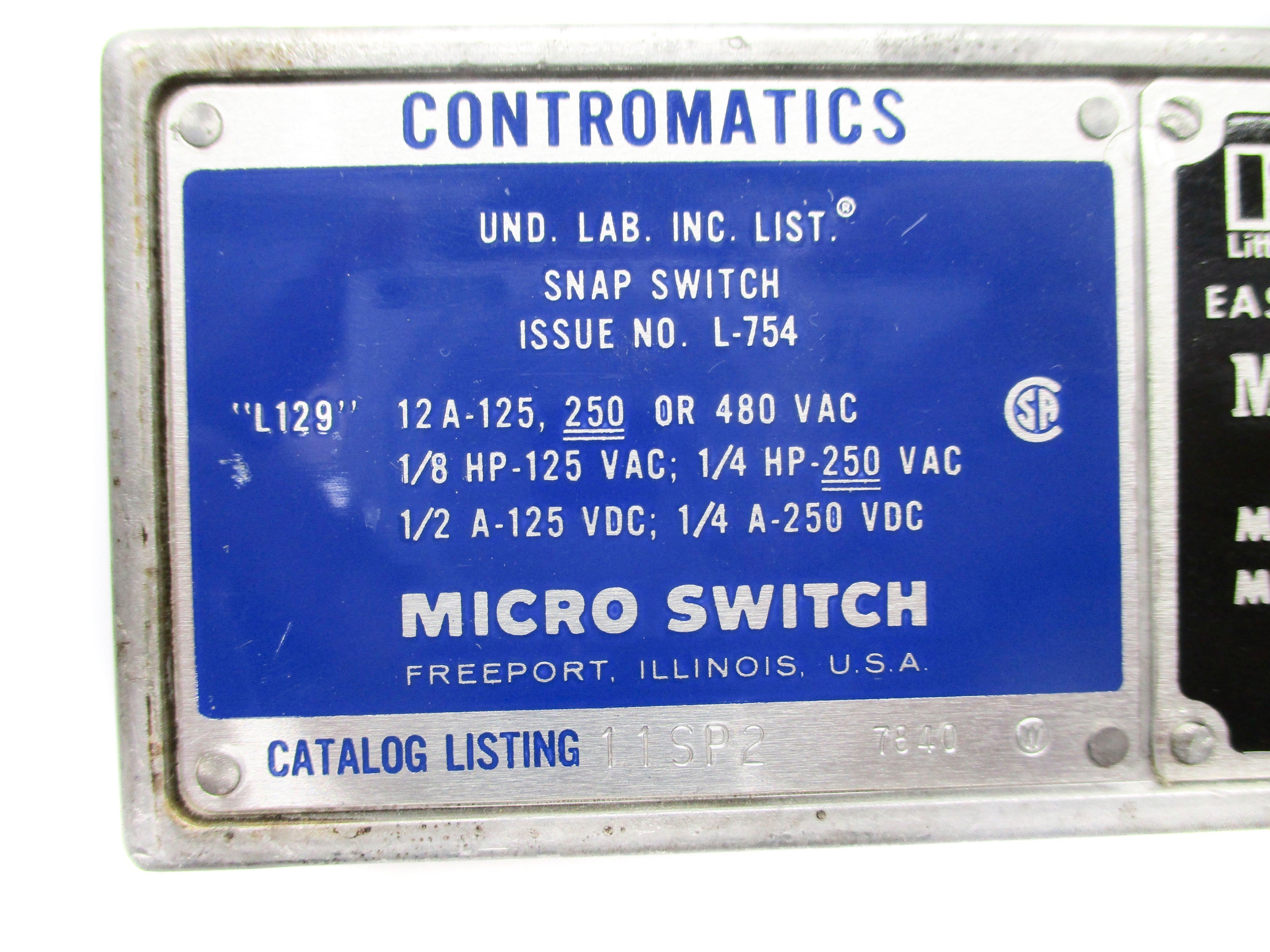 MICROSWITCH 11SP2 (GREY) NSNP