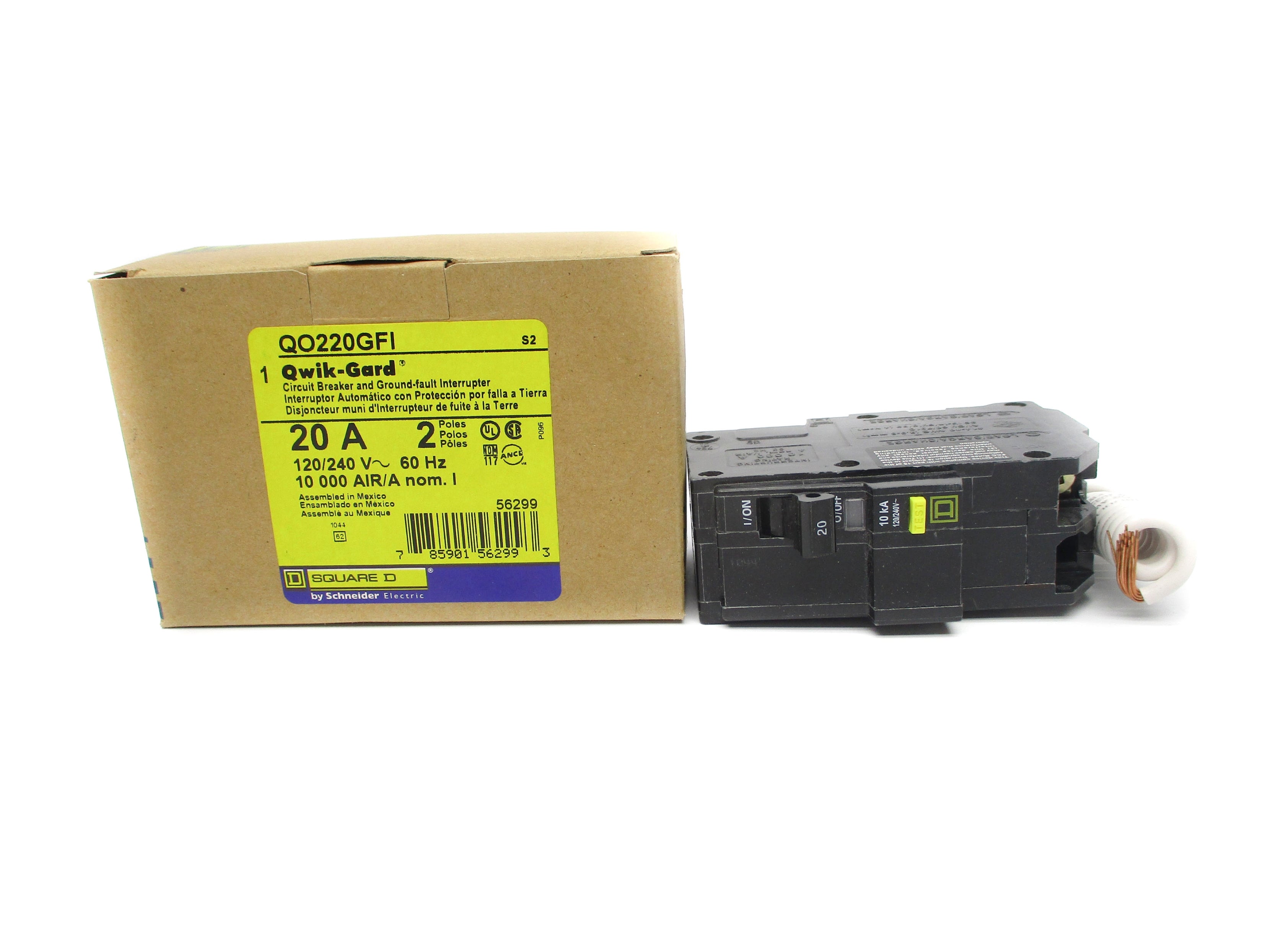 SQUARE D QO220GFI SER. S2 120/240V 20A NSMP