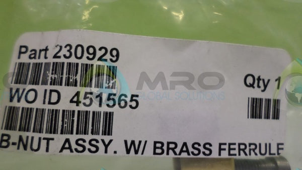 230929 N-NUT ASSY W/ BRASS FERRULE  NSMP