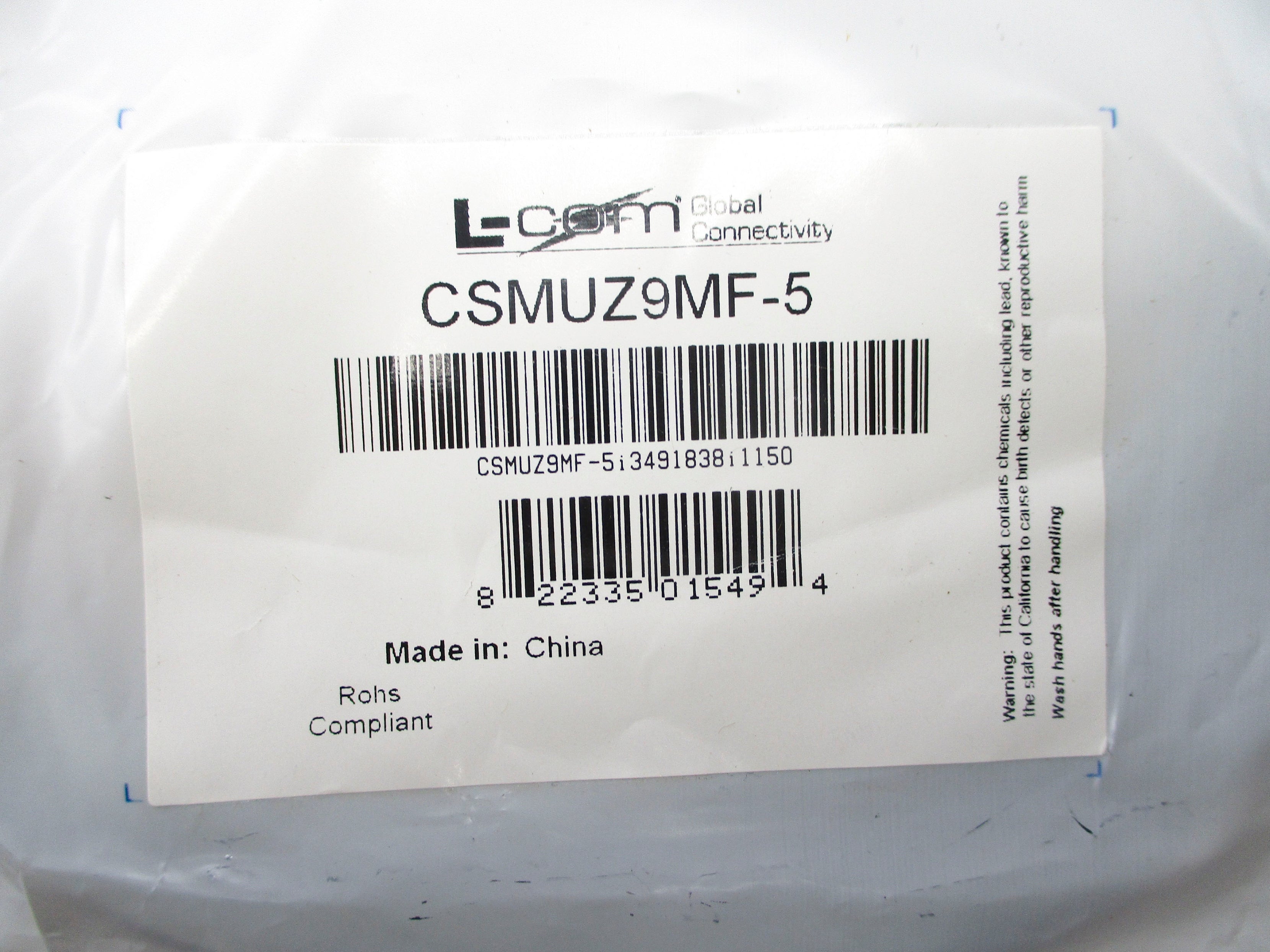 L-COM CSMUZ9MF-5 NSMP