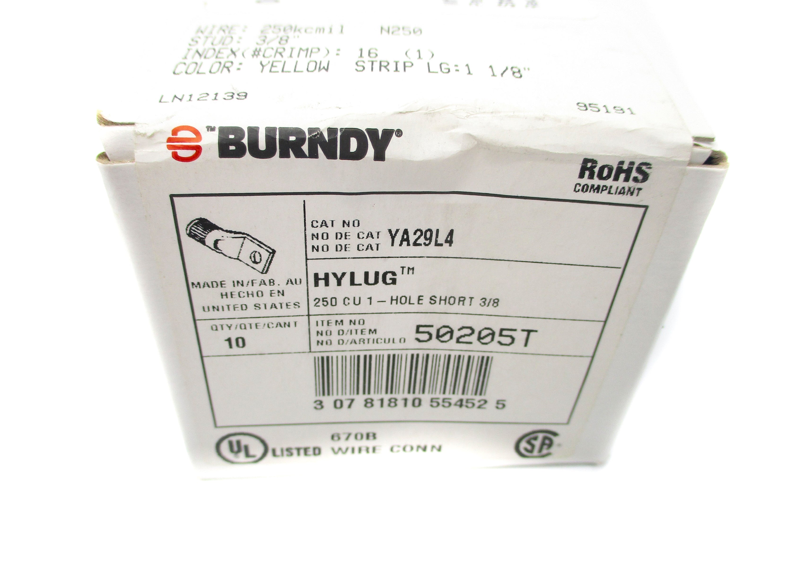 BURNDY YA29L4 (PKG OF 10) NSFS