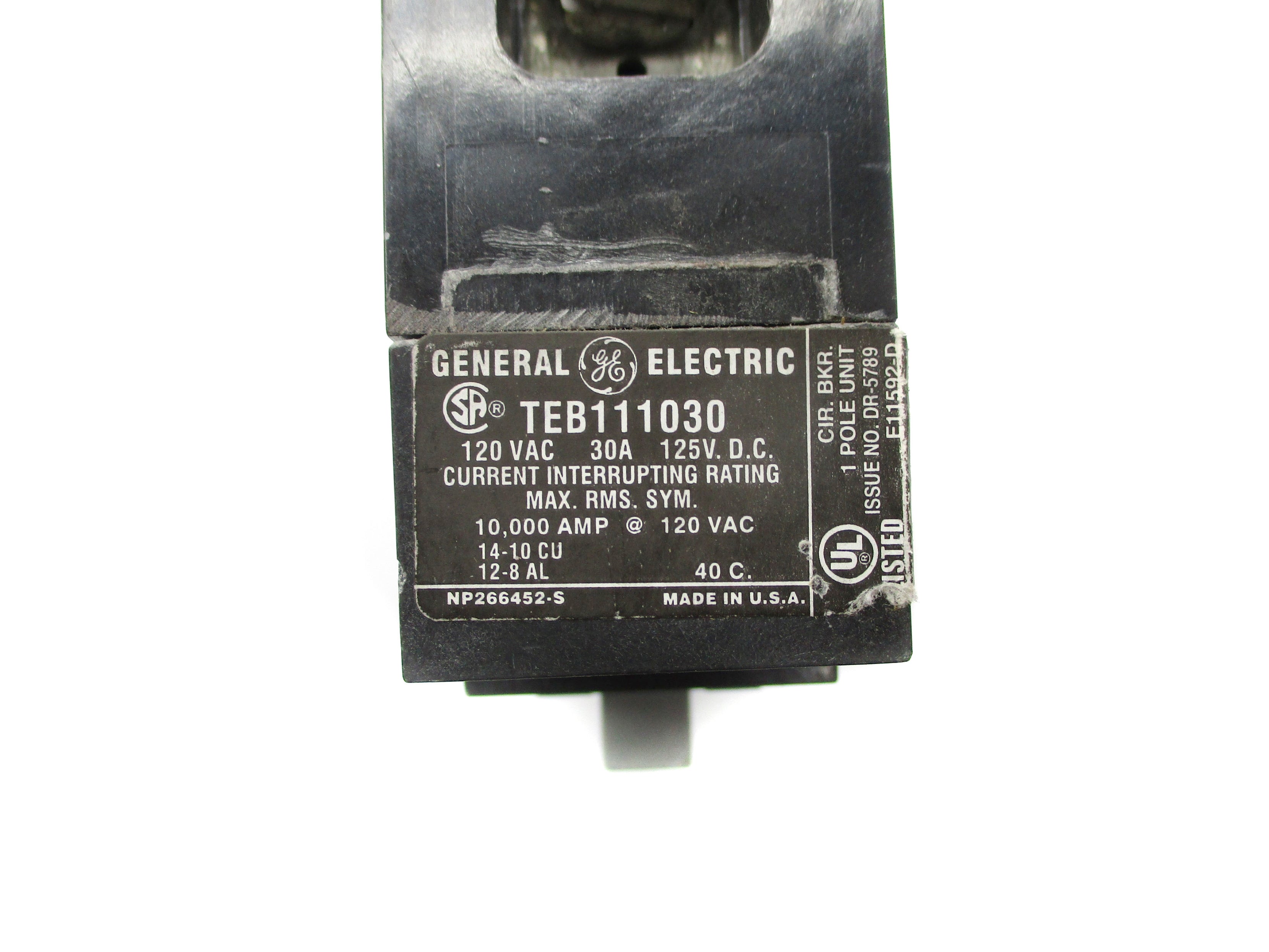 GENERAL ELECTRIC TEB111030 30A 120VAC NSNP