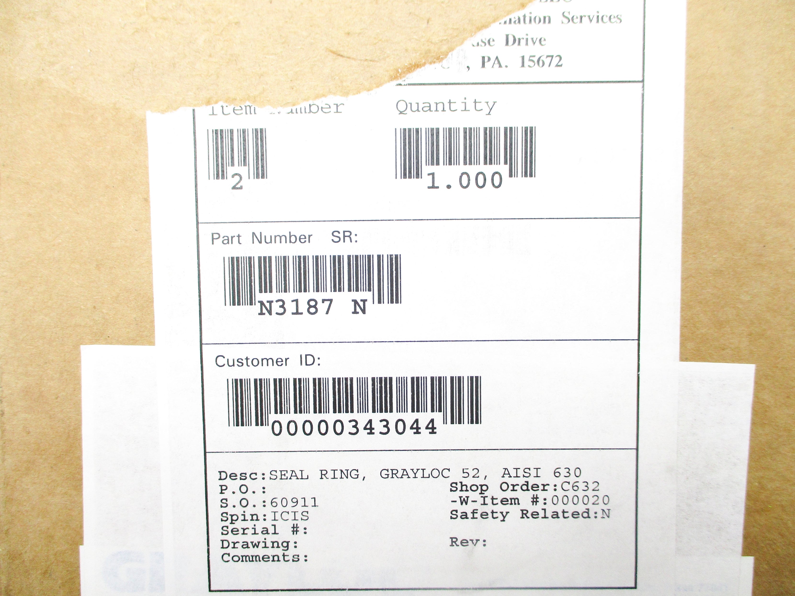 GRAYLOC N3187 REMAN