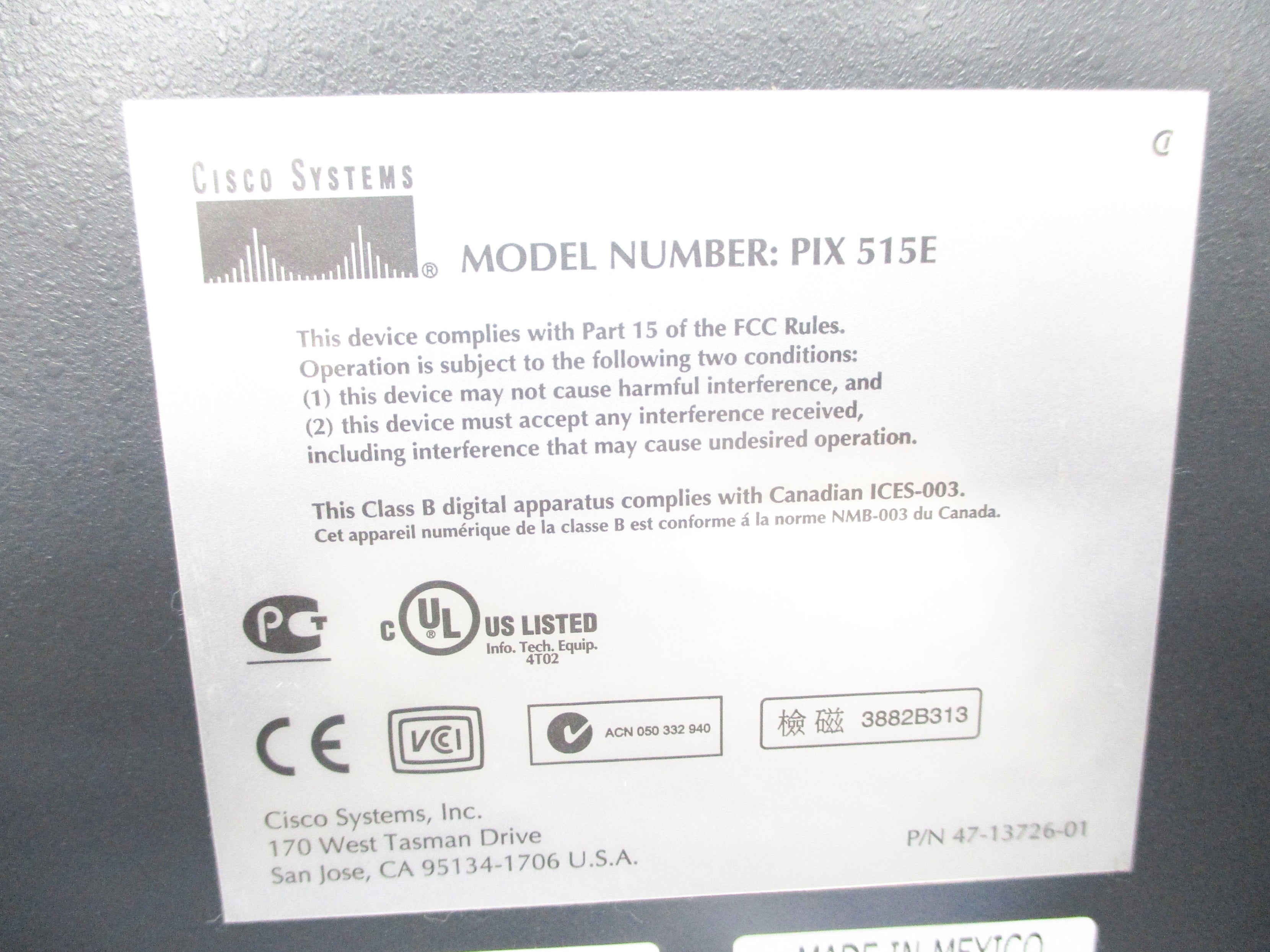 CISCO SYSTEMS PIX515E NSNP