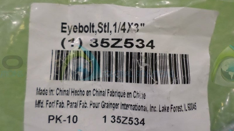 INDUSTRIAL MRO (LOF OF 10) 35Z534 EYEBOLT * NEW *