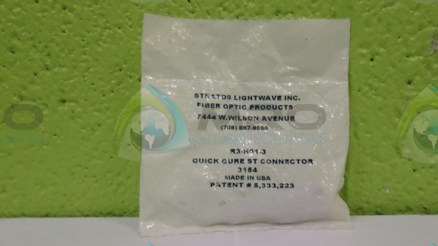 STRATOS INC. R3-H01-3 QUICK CURE CONNECTOR *NEW IN ORIGINAL PACKAGE*