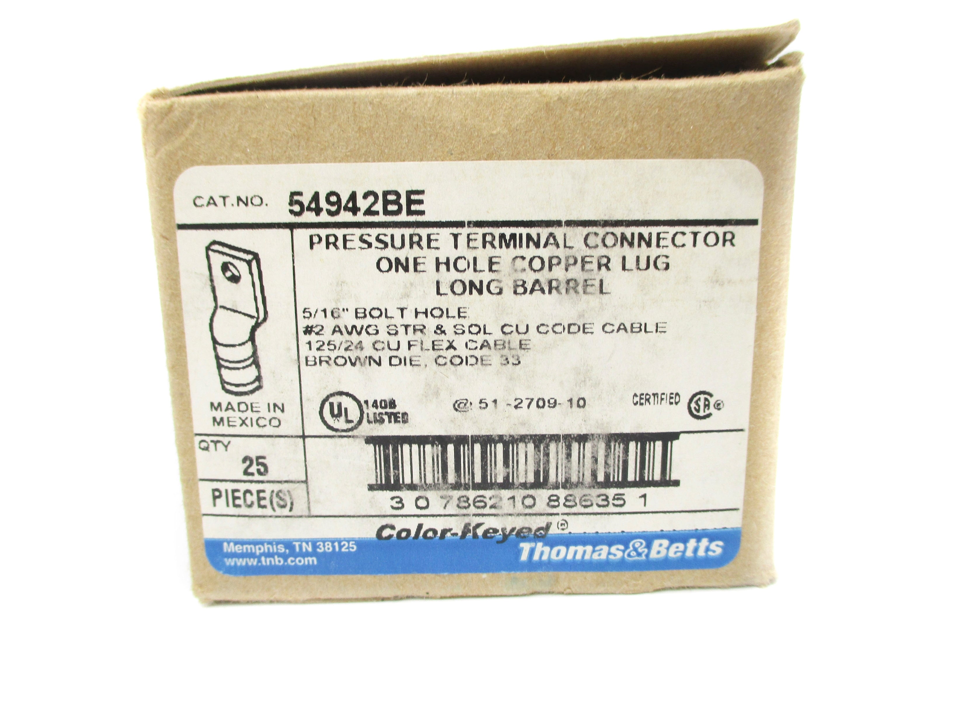 THOMAS & BETTS 54942BE (PKG OF 25) NSMP