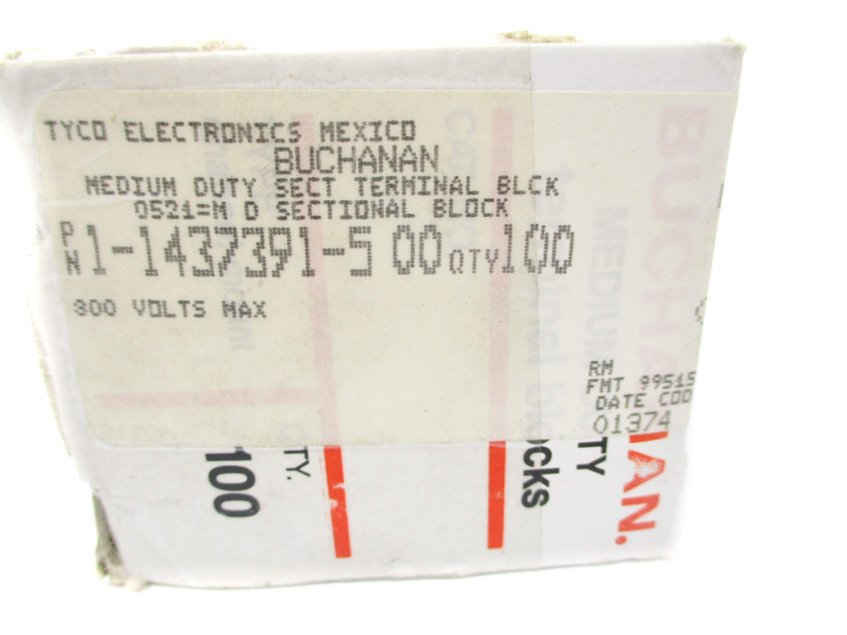 BUCHANAN 1-1437391-500 (PKG OF 100) NSMP