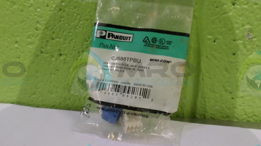 PANDUIT CJ688TPBU MINI JACK MODULE *NEW IN ORIGINAL PACKAGE*