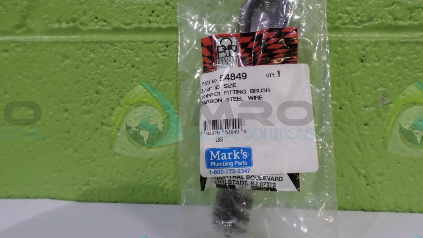 MARKS PLUMBING PARTS 54849 COPPER FIITING BRUSH *NEW IN ORIGINAL PACKAGE*