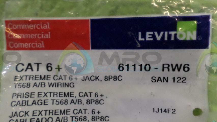 LEVITON 61110-RW6 CONNECTOR JACK QUICKPORT *NEW IN ORIGINAL PACKAGE*
