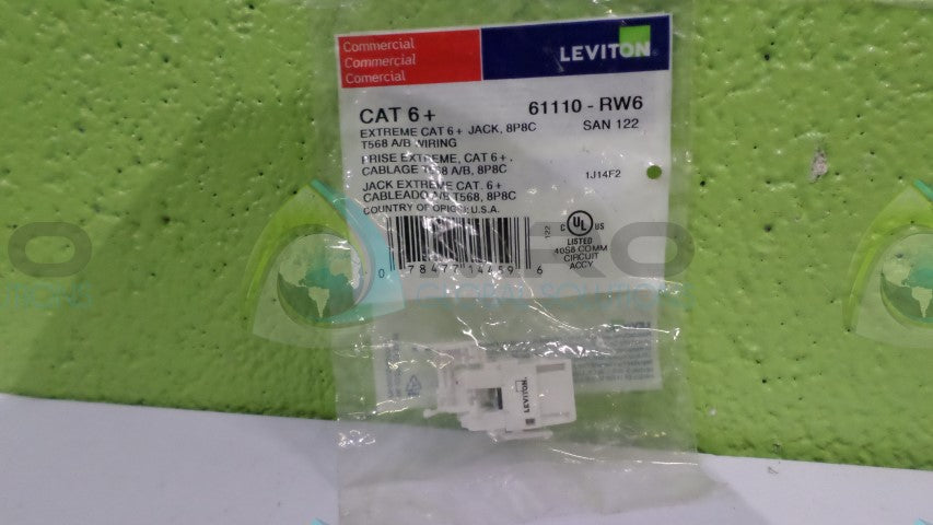 LEVITON 61110-RW6 CONNECTOR JACK QUICKPORT *NEW IN ORIGINAL PACKAGE*