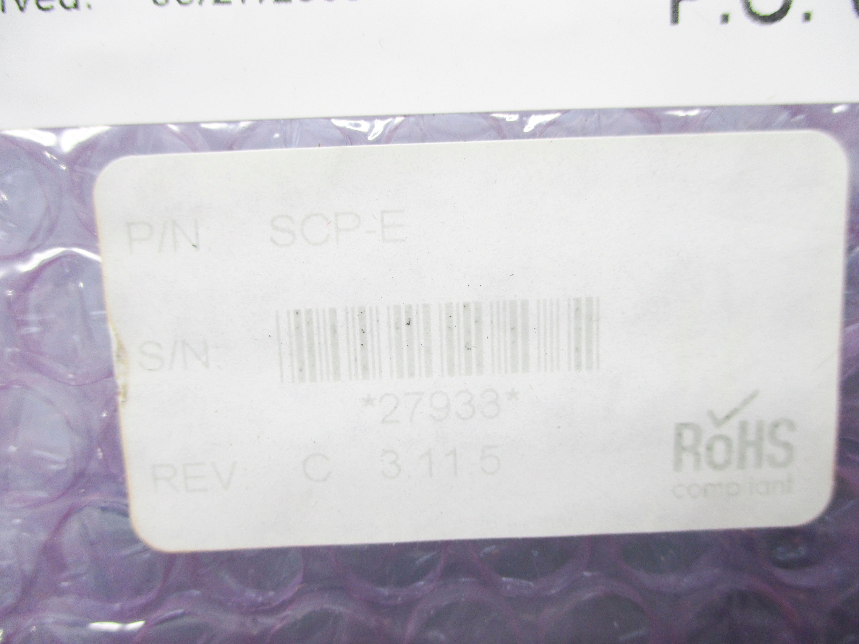 LENEL SCP-E 10287-0000-F REV. C NSNP