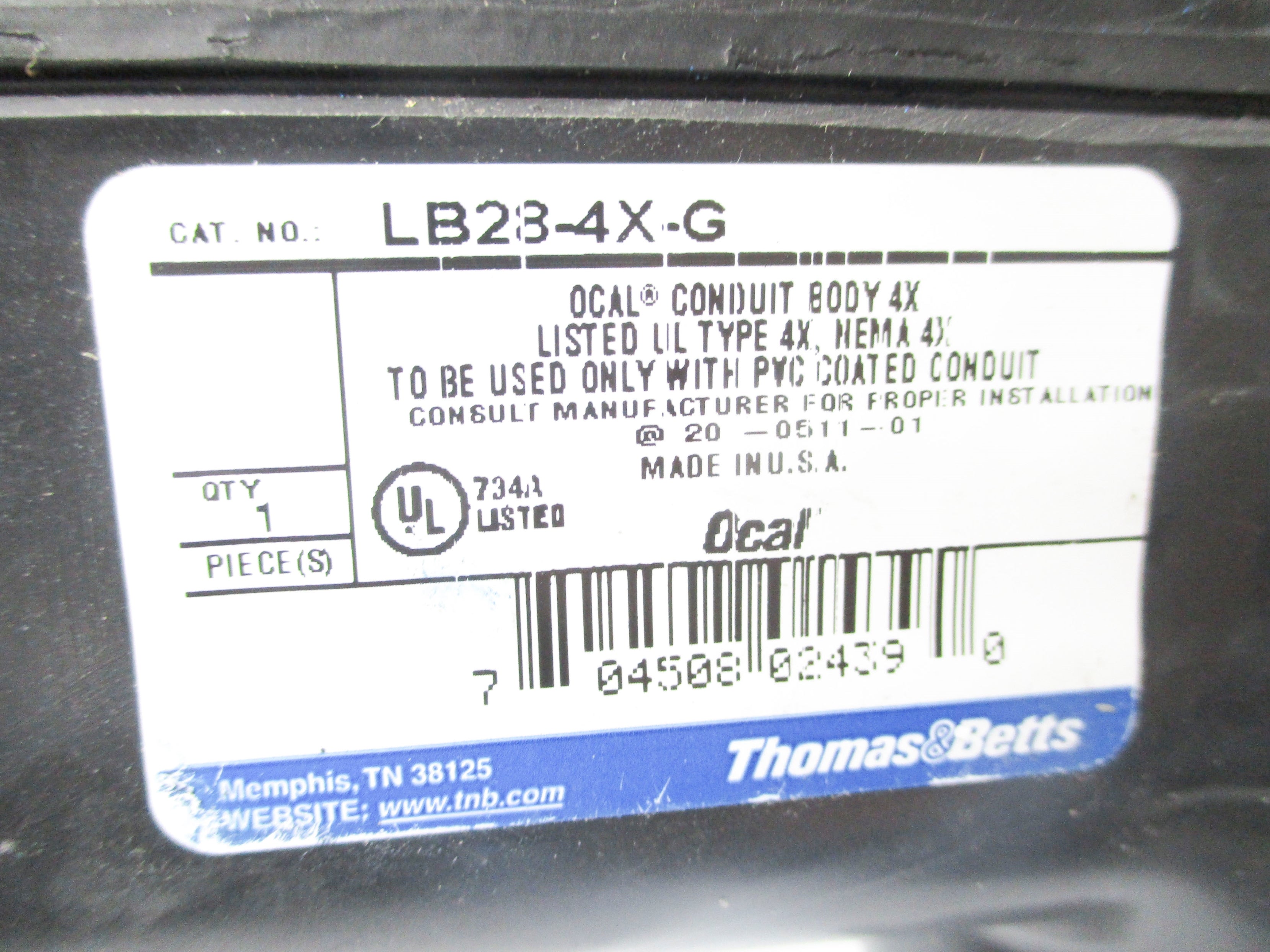 THOMAS & BETTS LB28-4X-G NSNP