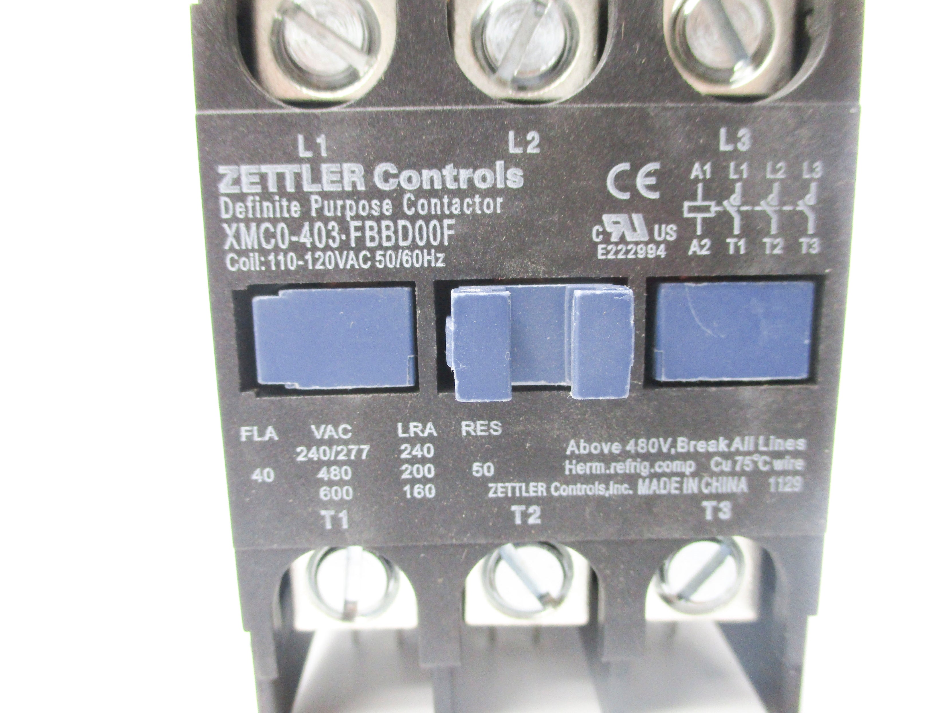 ZETTLER CONTROLS XMC0-403-FBBD00F 110/120VAC NSNP